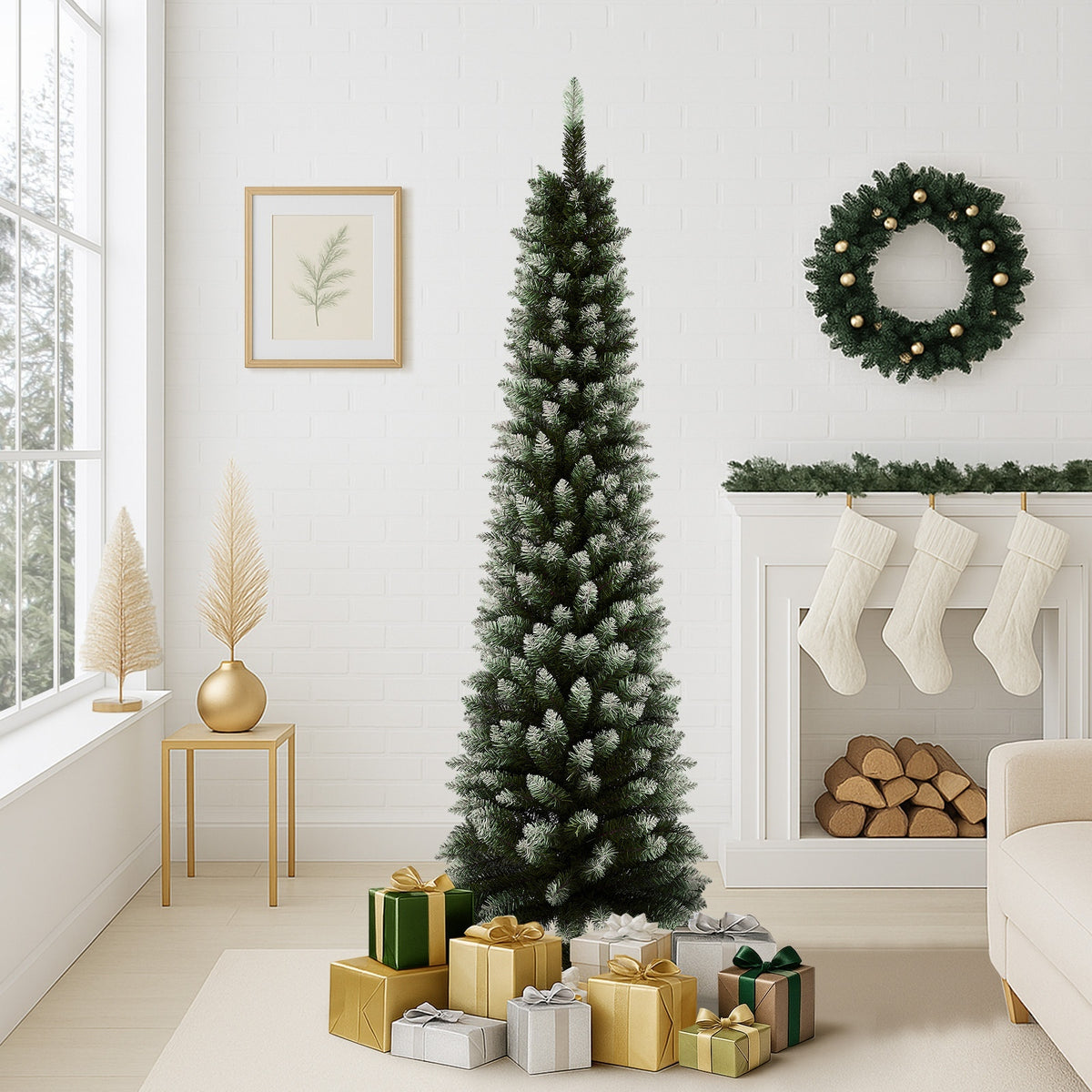 Tinseltown Christmas Tree 1.8M/2.1M/2.4M LED Lights White Green