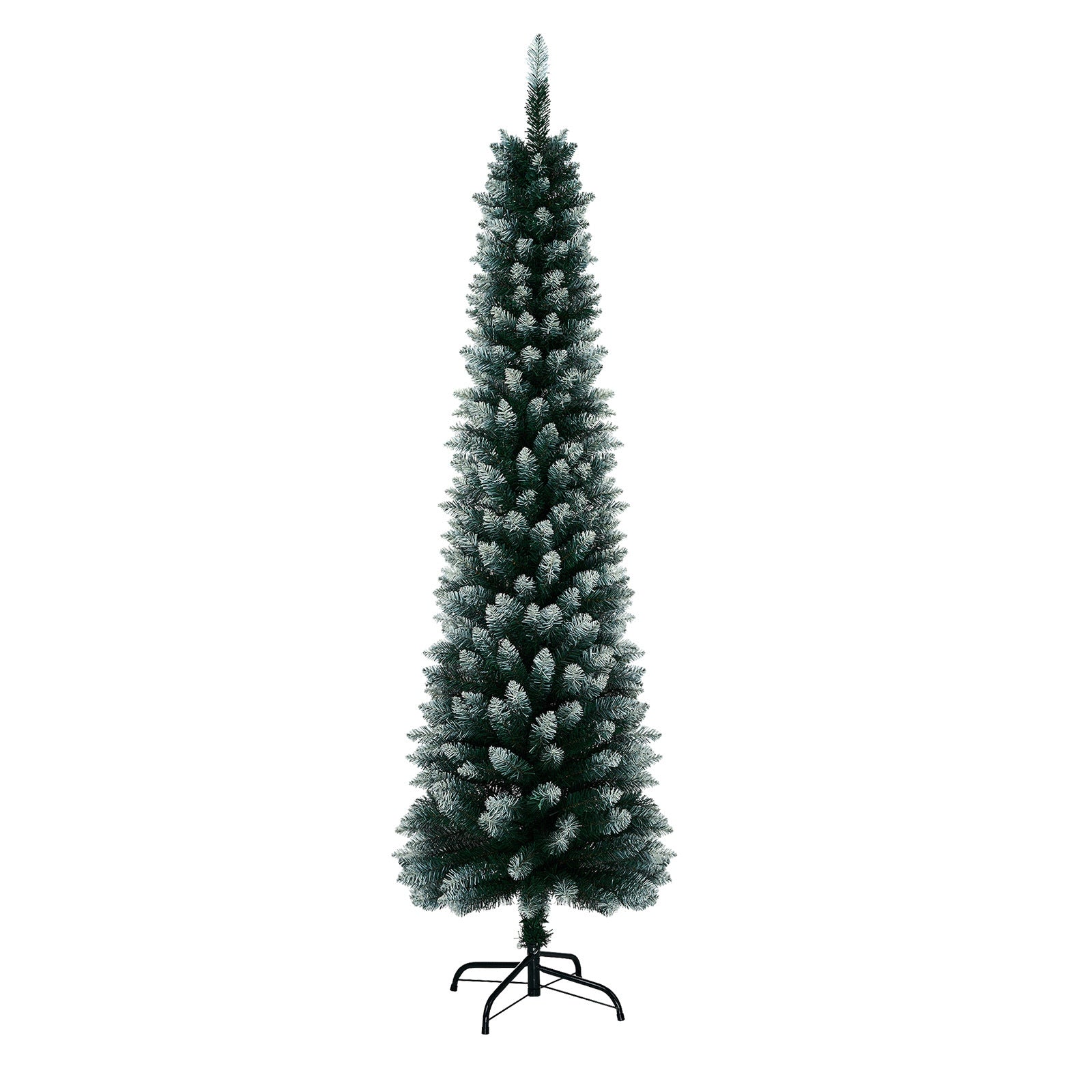 Tinseltown Slim Christmas Tree 1.8M 6FT Xmas Trees Decoration Green and White - Sunyee