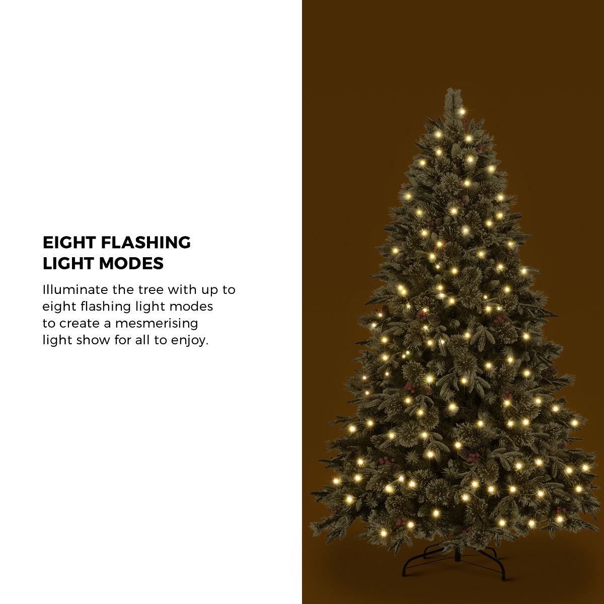 Tinseltown LED Christmas Tree 1.8M 6FT Xmas Trees Decorations Green White 790 Tips