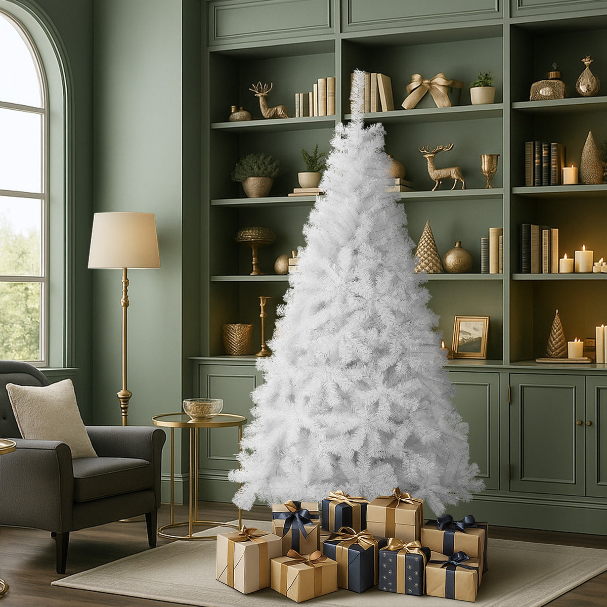 Tinseltown Christmas Tree 1.8M/2.1M/2.4M LED Lights White Green