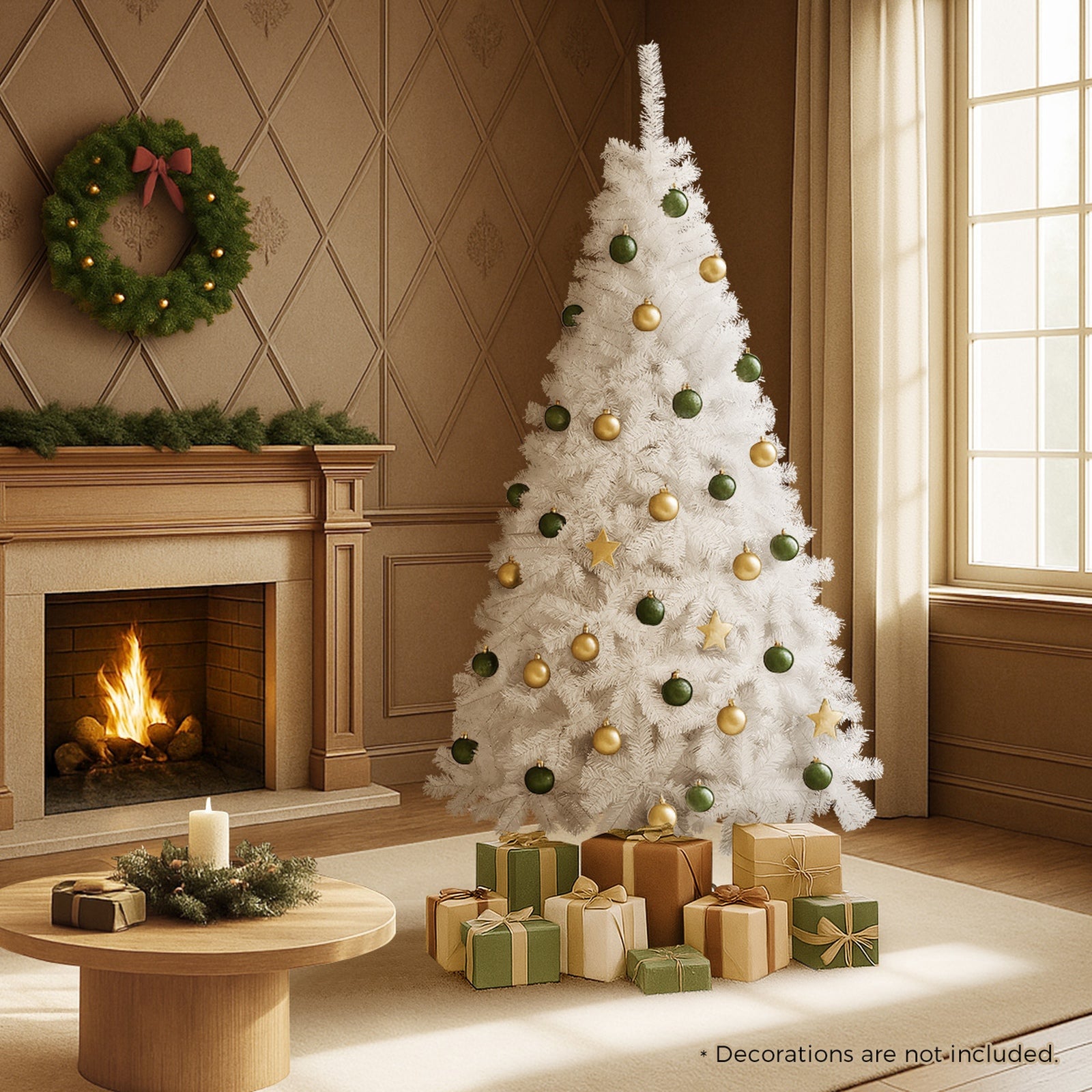 Tinseltown White Christmas Tree 2.1M 7FT Xmas Trees Decoration 1000tips - Sunyee