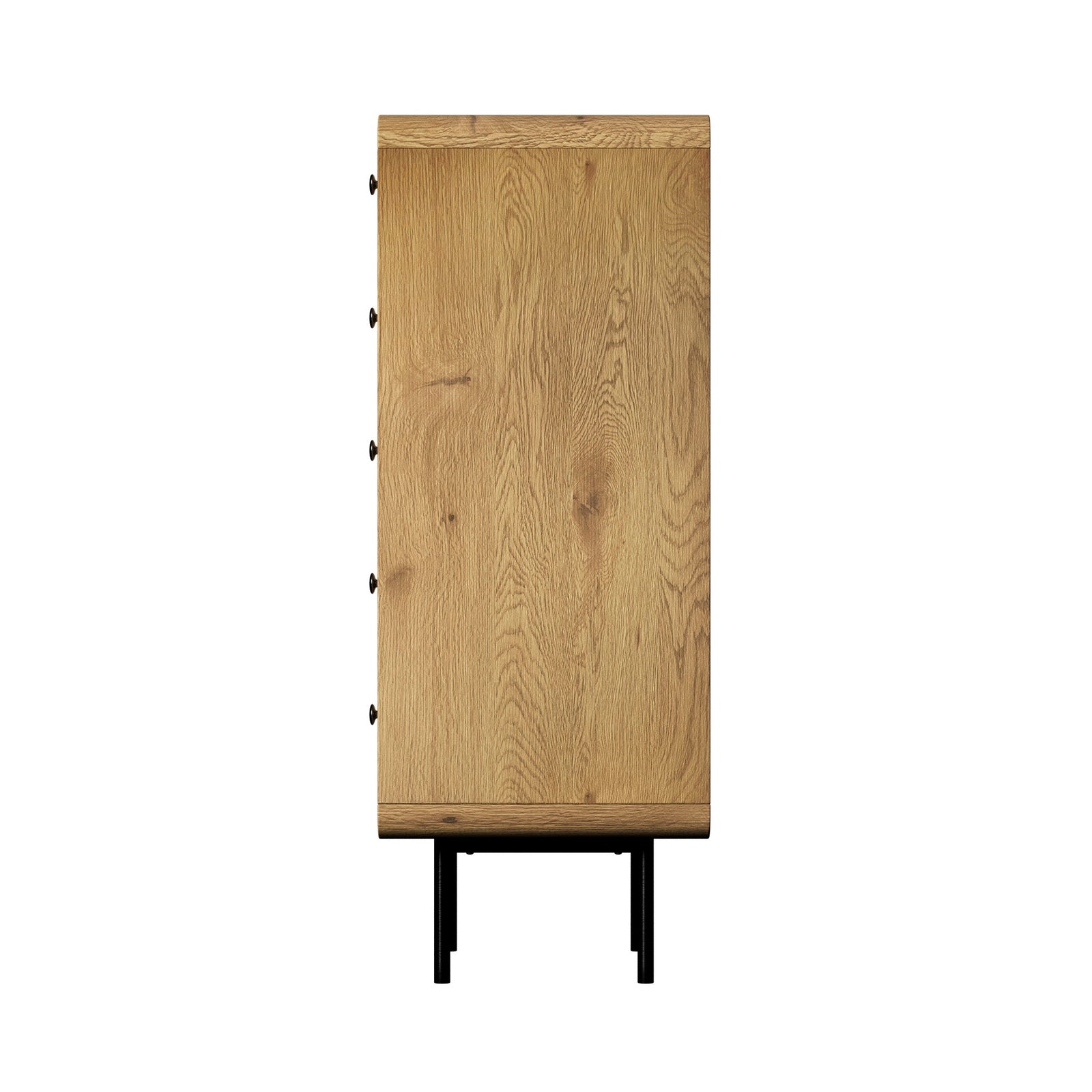 Oikiture 5 Chest of Drawers Tallboy Storage Cabinet Dresser Natural - Sunyee