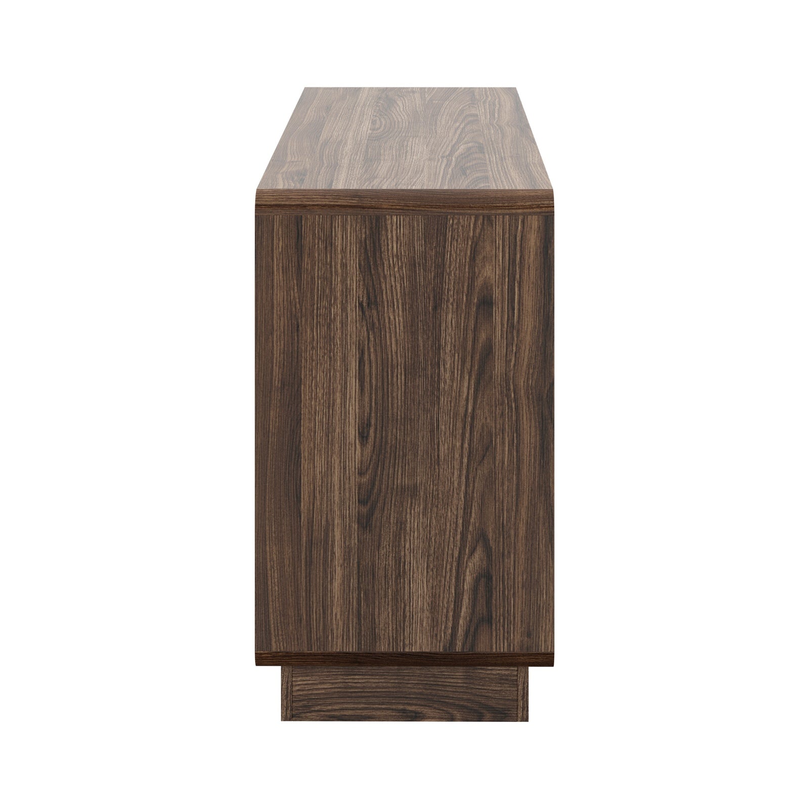 Oikiture 6 Chest Of Drawers Lowboy Storage Dresser Bedroom Living Room Walnut