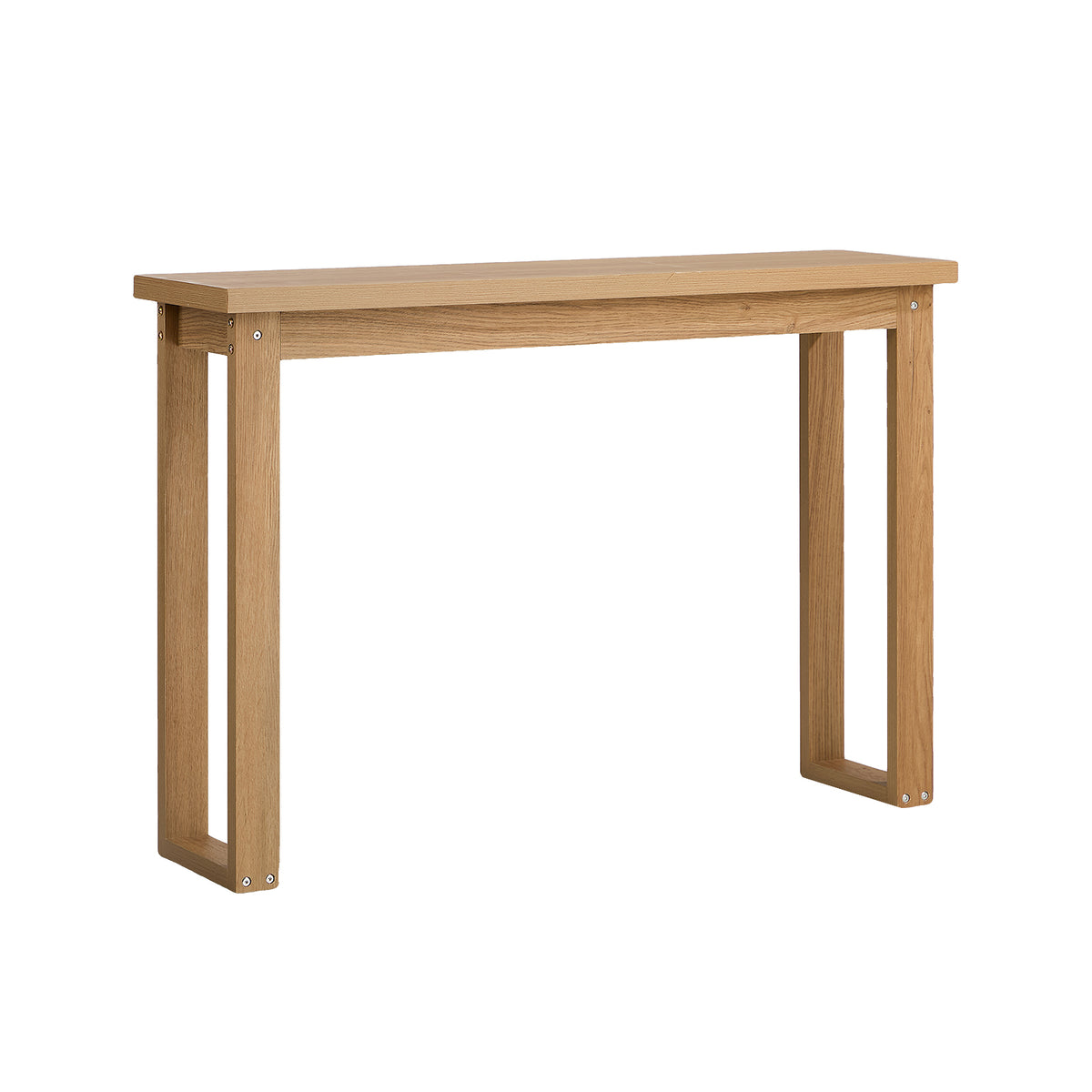 Oikiture Console Table Narrow Hall Entryway Sofa Table Display Shelf