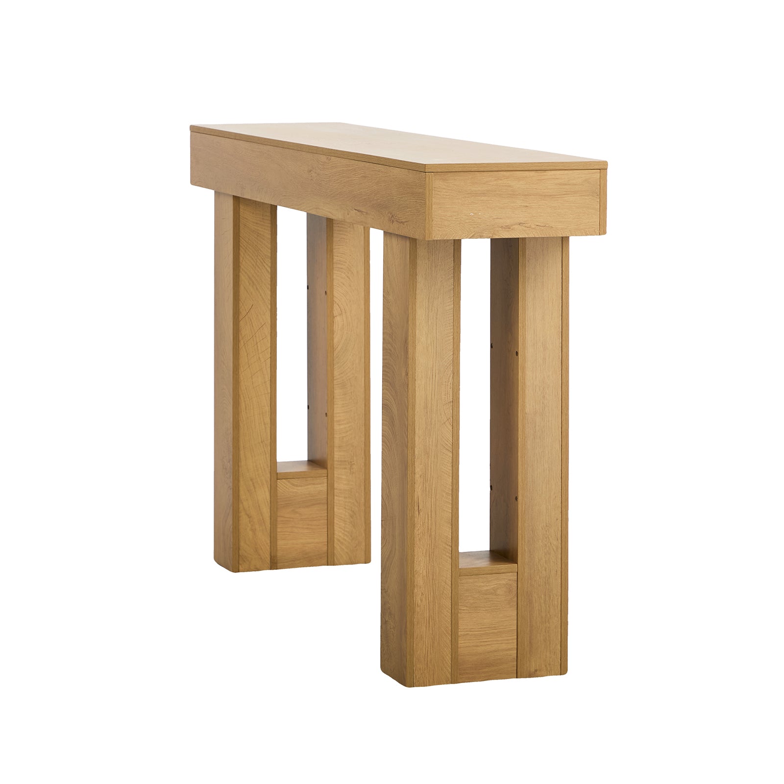 Oikiture Console Table Hallway Narrow Sofa Side Desk Storage Rack