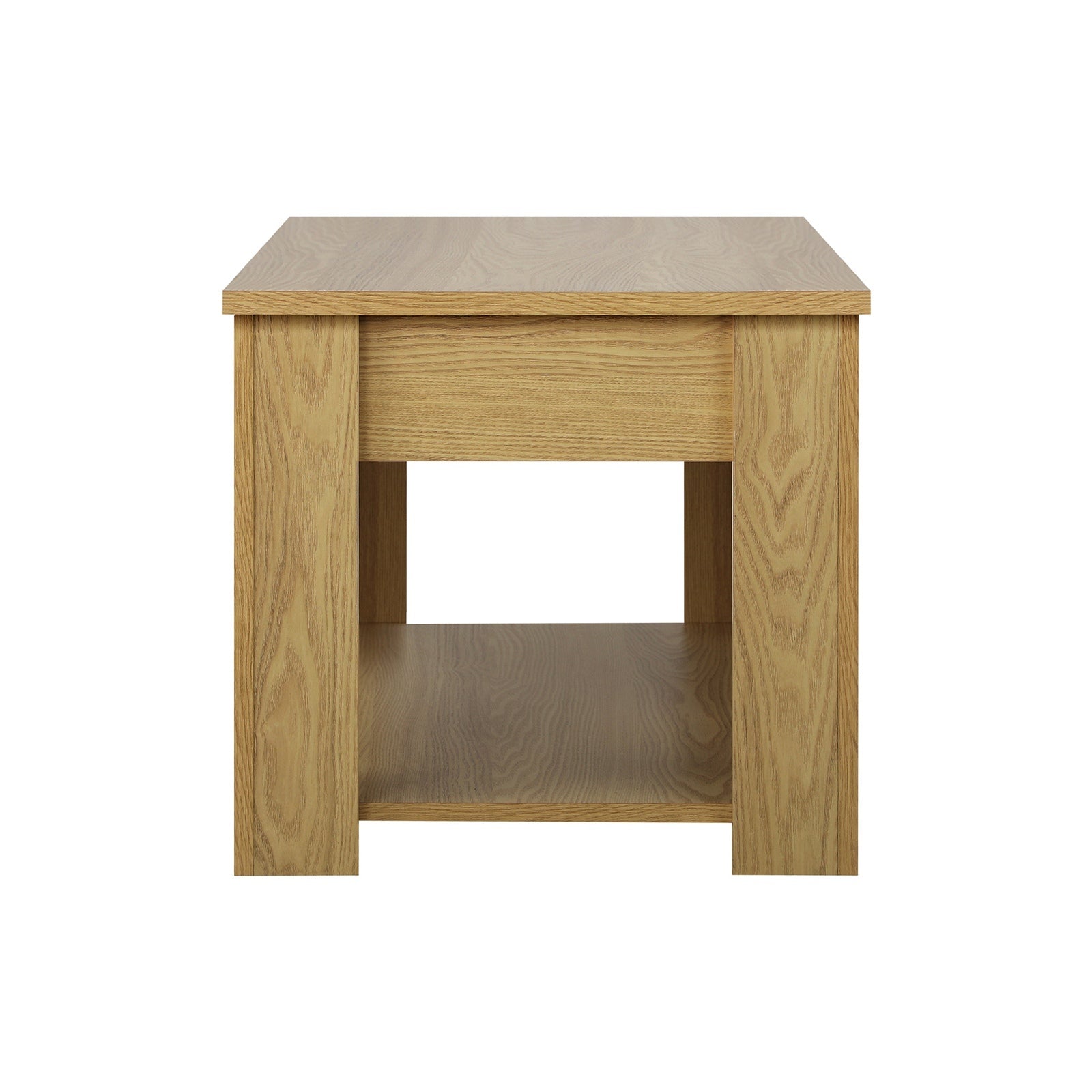 Oikiture Coffee Table Lift Up Top Convertible Storage Book Shelf