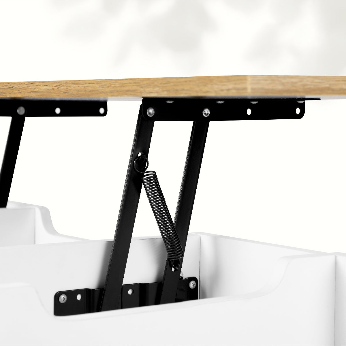 Oikiture Coffee Table Lift Up Top Modern Table Hidden Book Storage Shelf Display - Sunyee