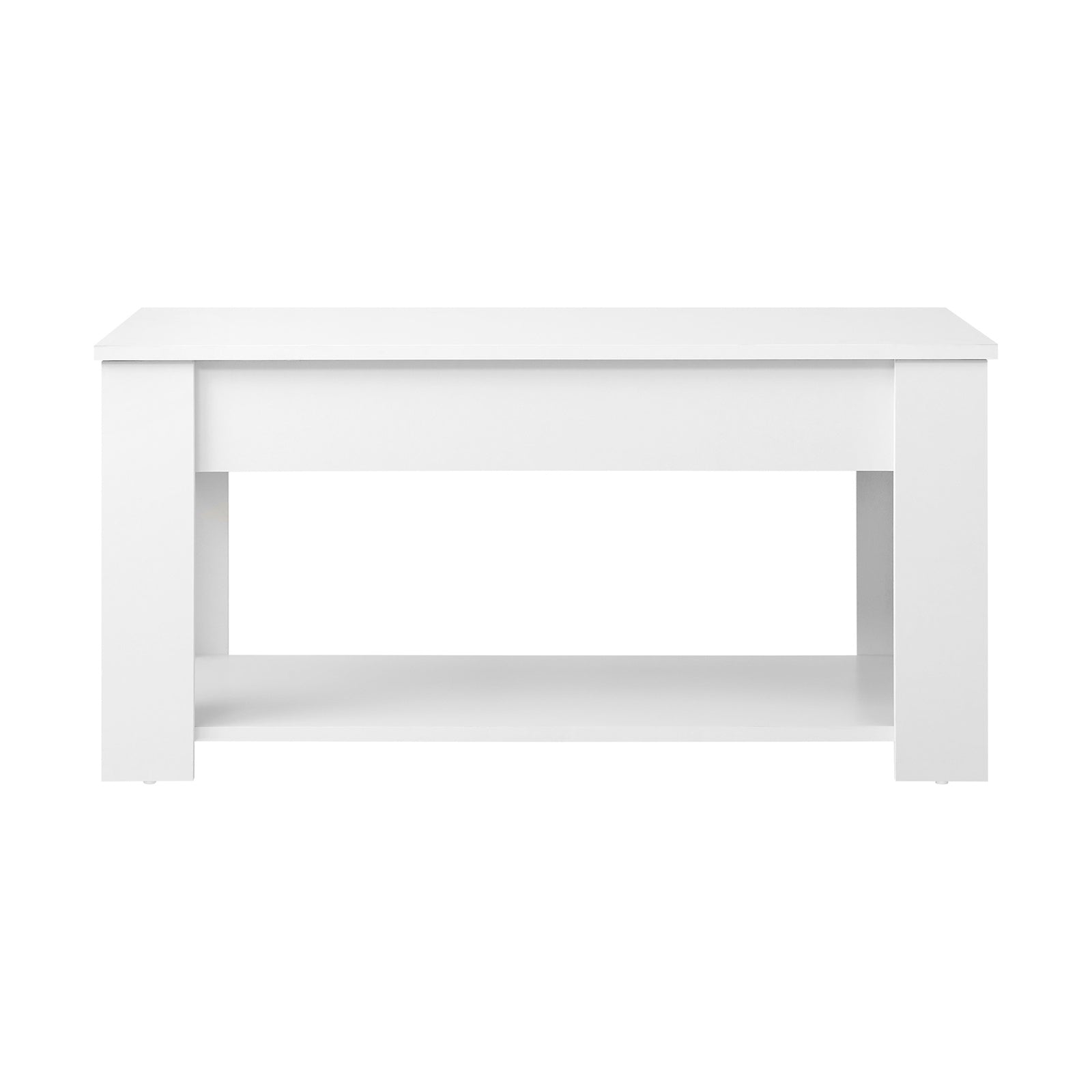 Oikiture Coffee Table Lift Up Top Modern Tables Hidden Book Storage White - Sunyee