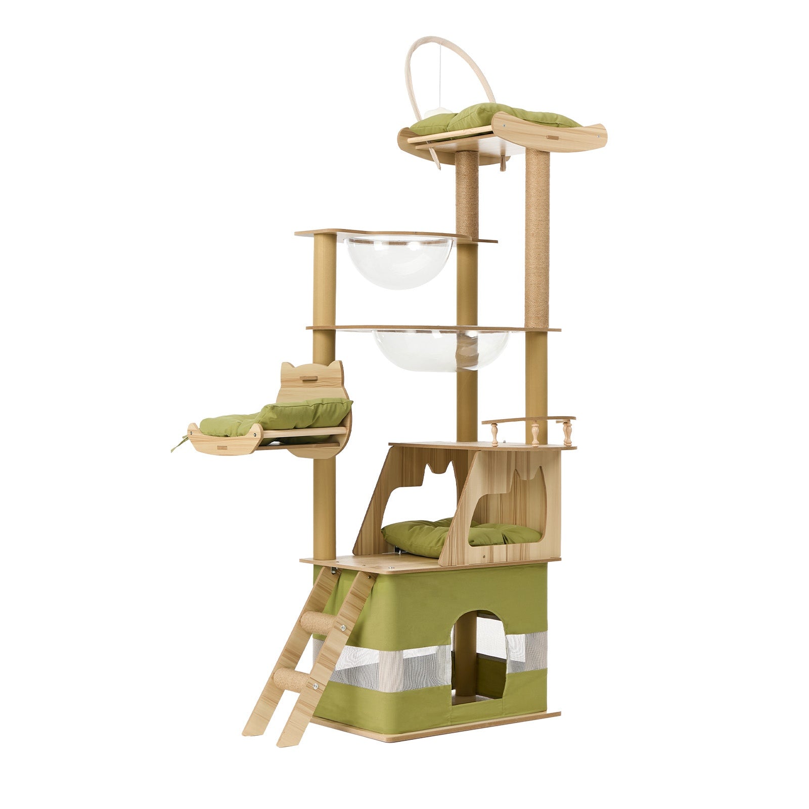 Alopet Cat Tree Tower Scratching Post Scratcher Condo House Bed Furniture 190cm - Sunyee