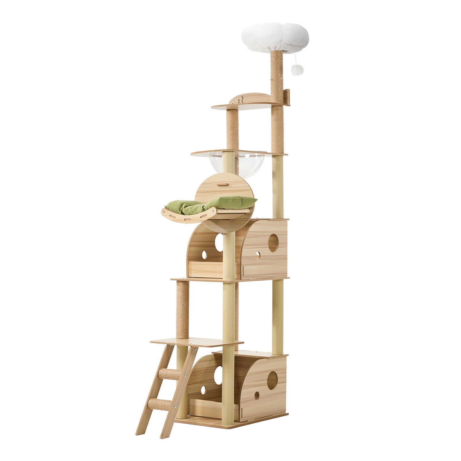 Alopet Cat Tree Tower Scratching Post Scratcher Condo House Bed Furniture 203cm