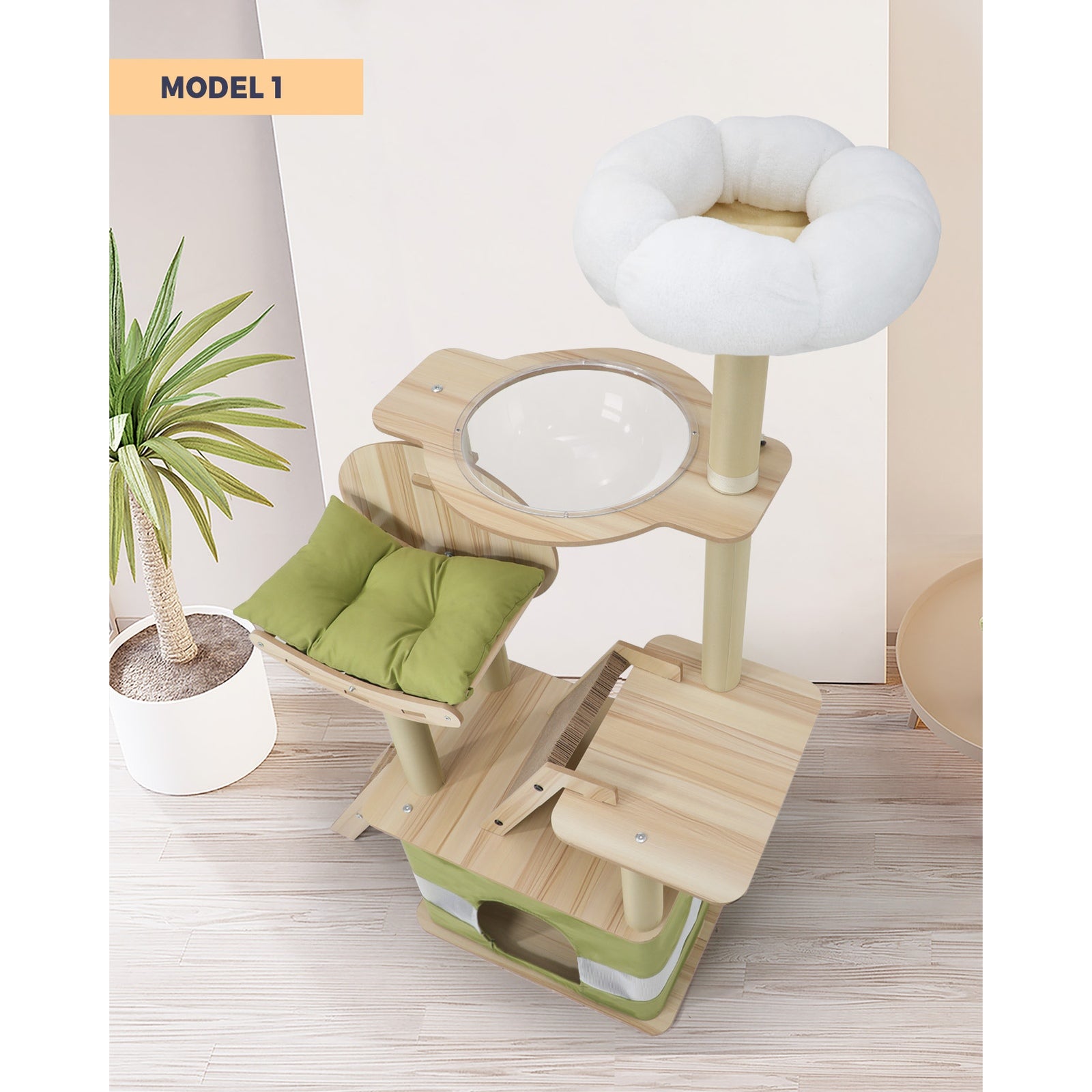 Alopet Cat Tree Tower Scratching Post Scratcher 152cm 160cm 196cm - Sunyee