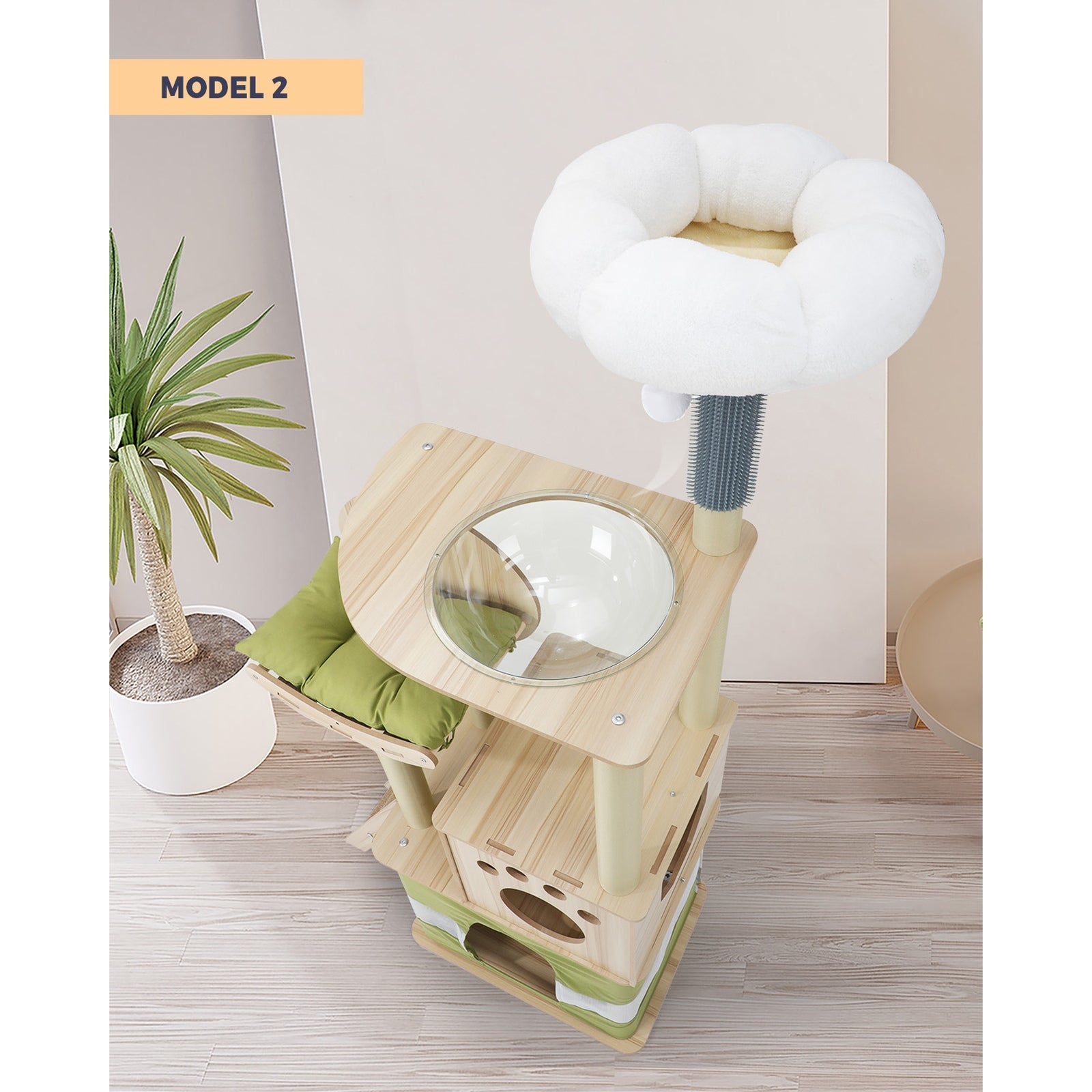 Alopet Cat Tree Tower Scratching Post Scratcher 152cm 160cm 196cm - Sunyee