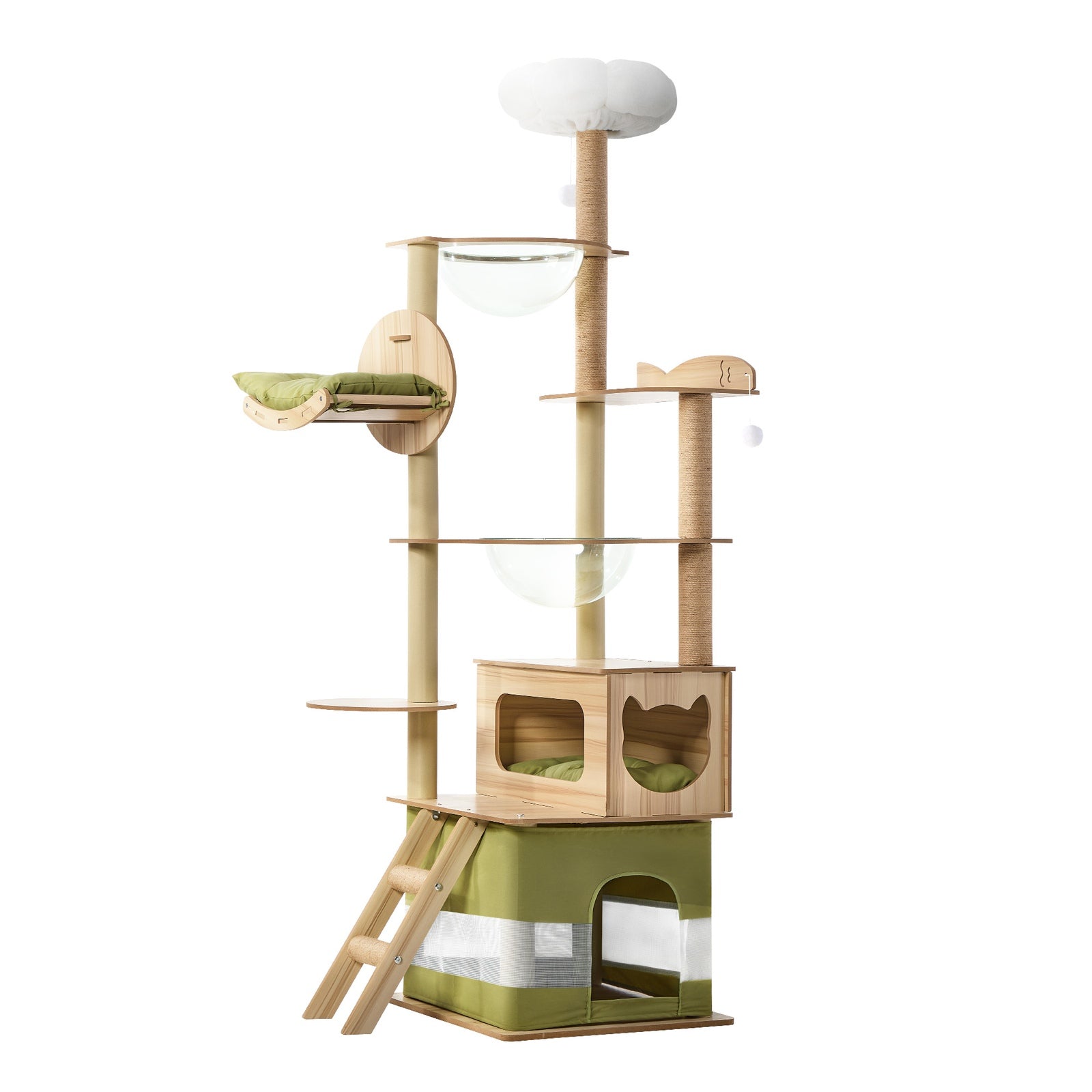 Alopet Cat Tree Tower Scratching Post Scratcher 152cm 160cm 196cm - Sunyee