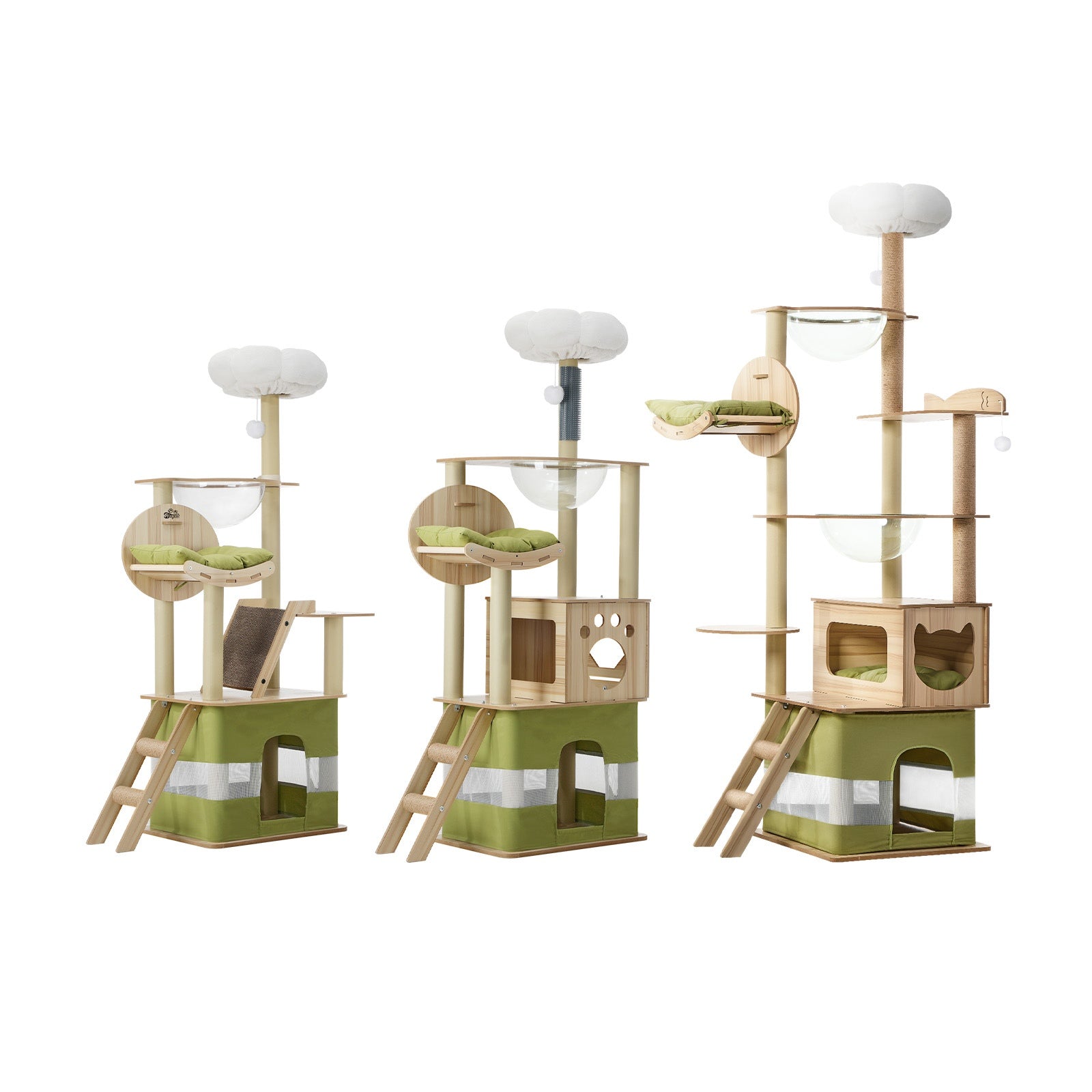 Alopet Cat Tree Tower Scratching Post Scratcher 152cm 160cm 196cm - Sunyee