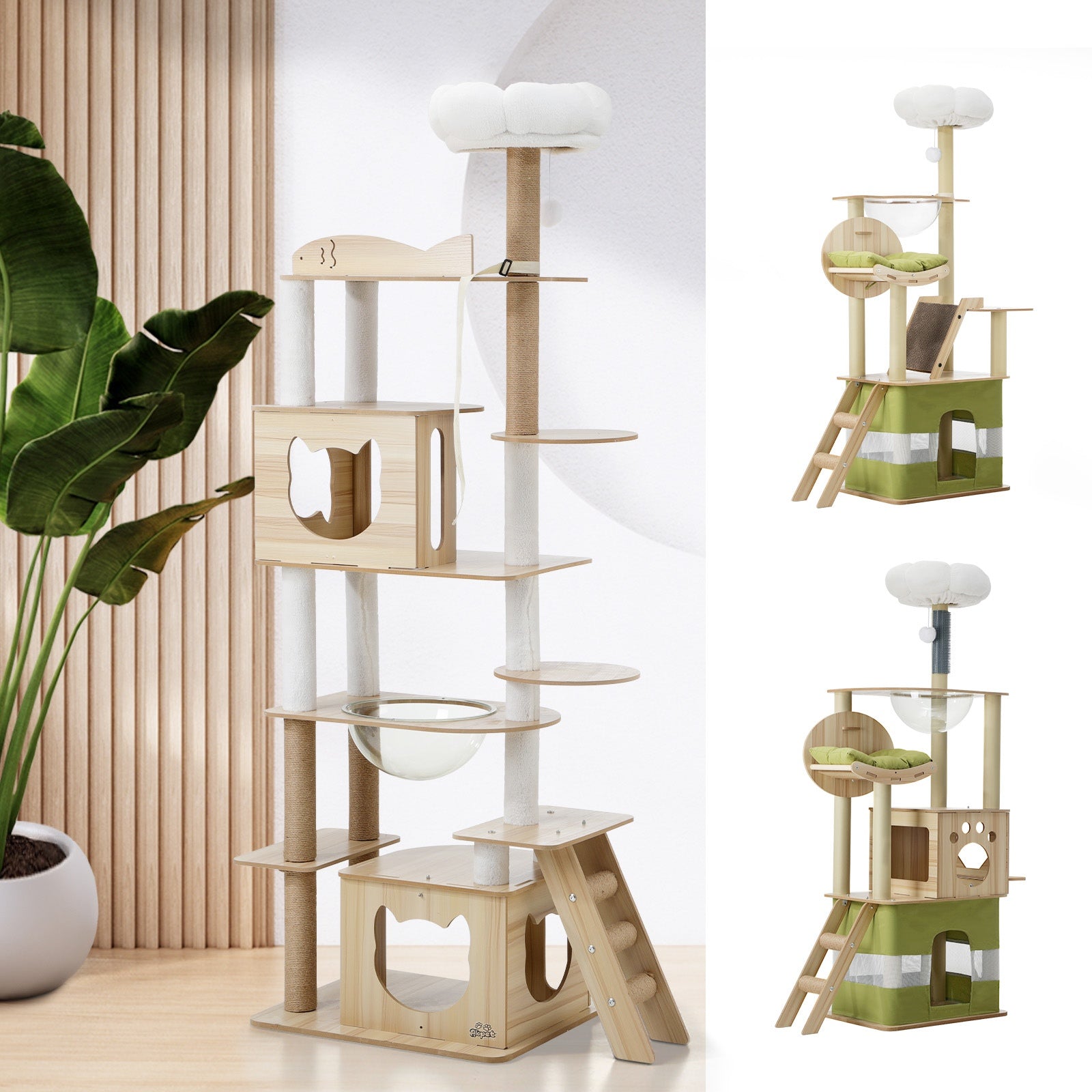 Alopet Cat Tree Tower Scratching Post Scratcher Condo House Bed Furniture - Sunyee