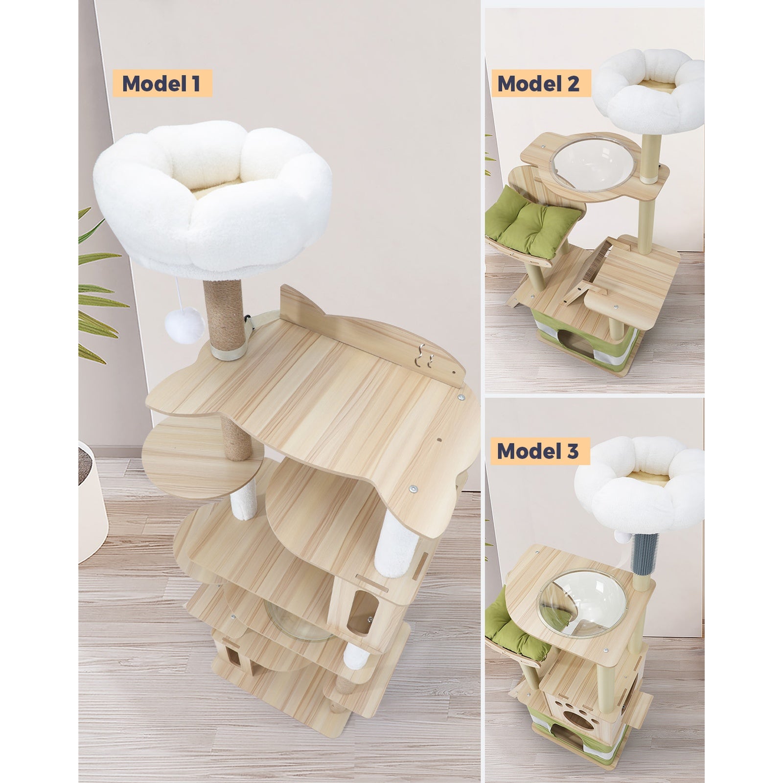 Alopet Cat Tree Tower Scratching Post Scratcher Condo House Bed Furniture - Sunyee