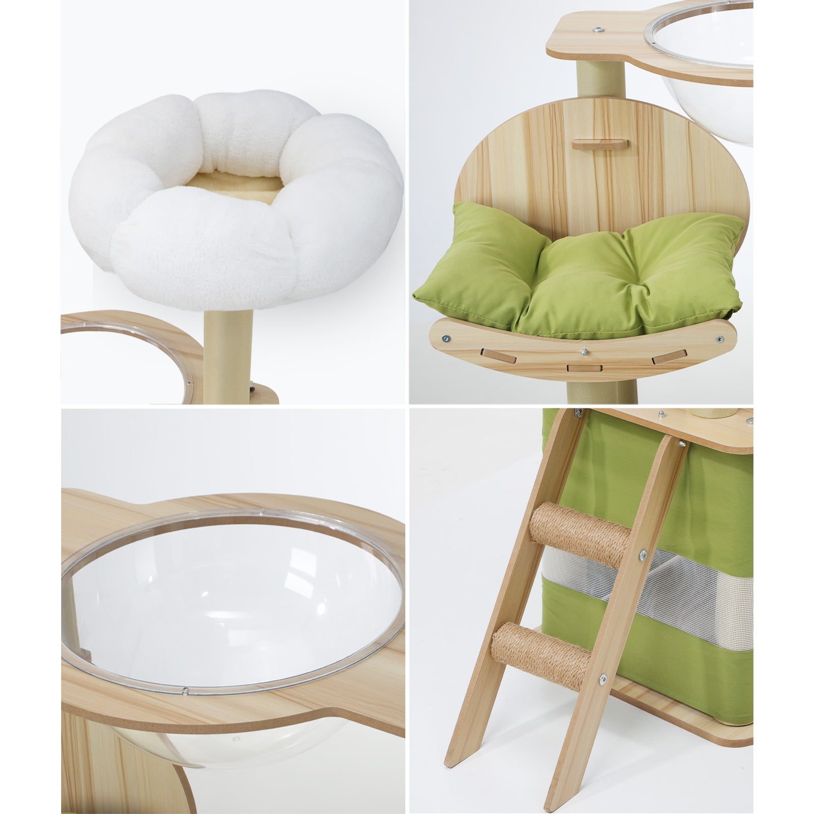 Alopet Cat Tree Tower Scratching Post Scratcher Condo House Bed Furniture - Sunyee