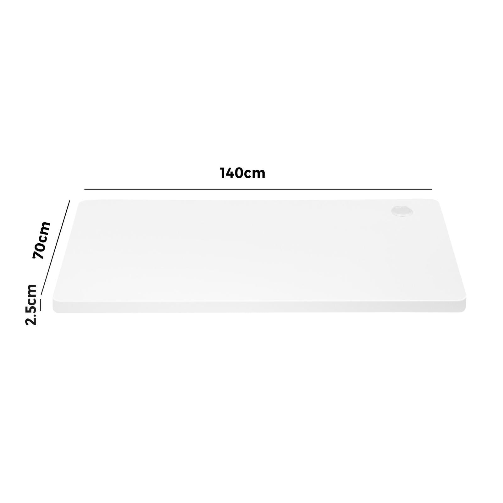 Oikiture Standing Desk Top Adjustable Electric Desk Board Computer Table White - Sunyee
