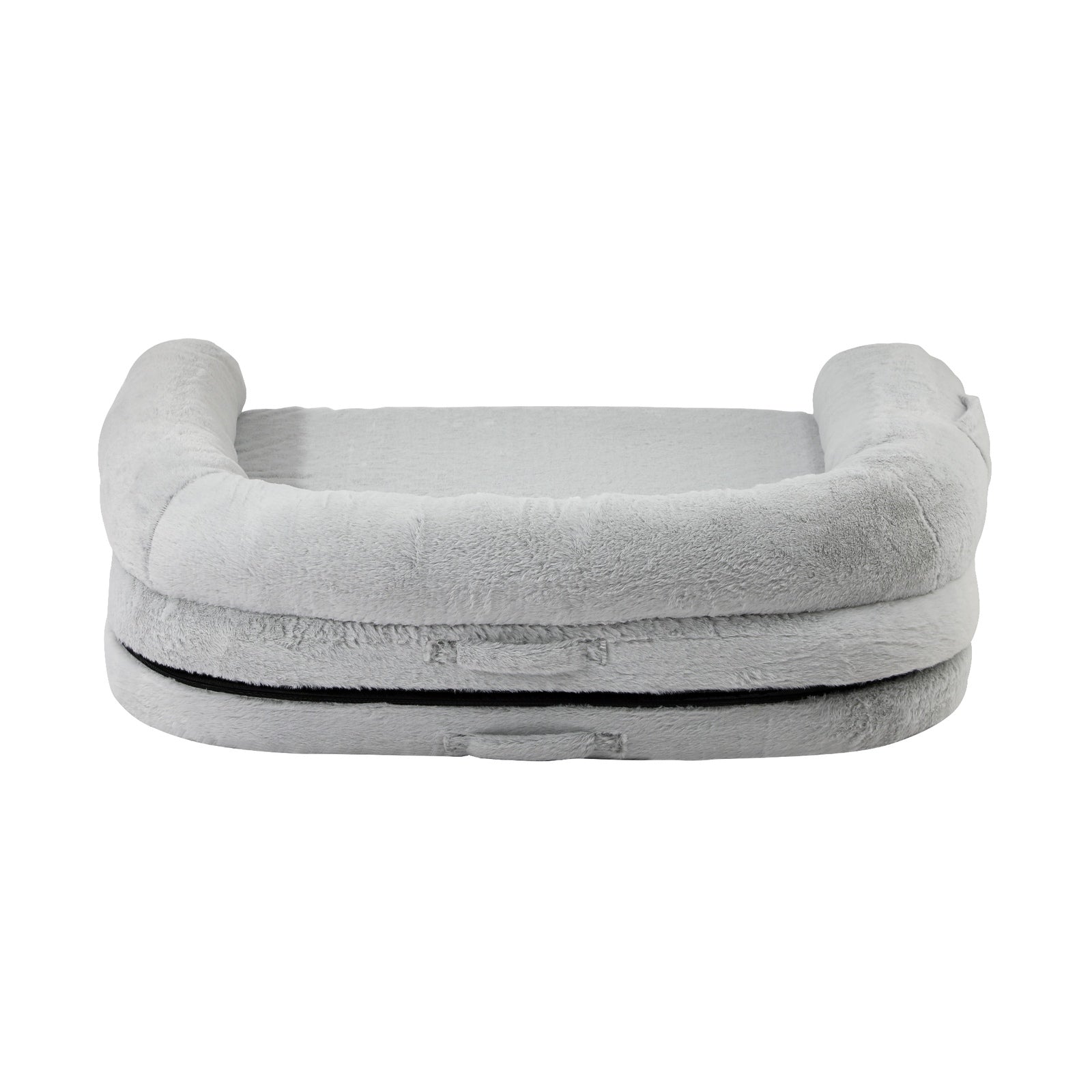 Alopet Foldable Human Dog Bed Calming Bed Dog Sofa Beds Removable Washable Grey