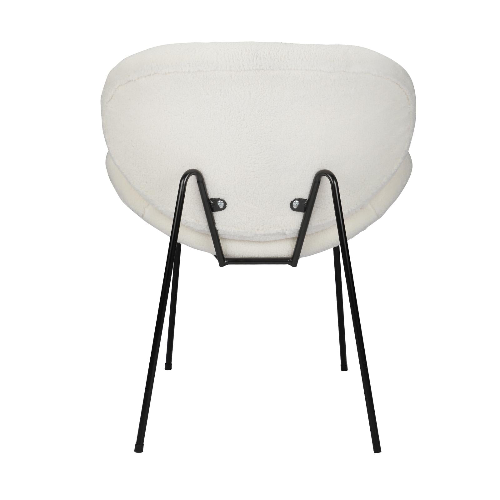 Oikiture 1PC Armchair Dining Chair Accent Chairs Tub Armchairs Sherpa Beige - Sunyee