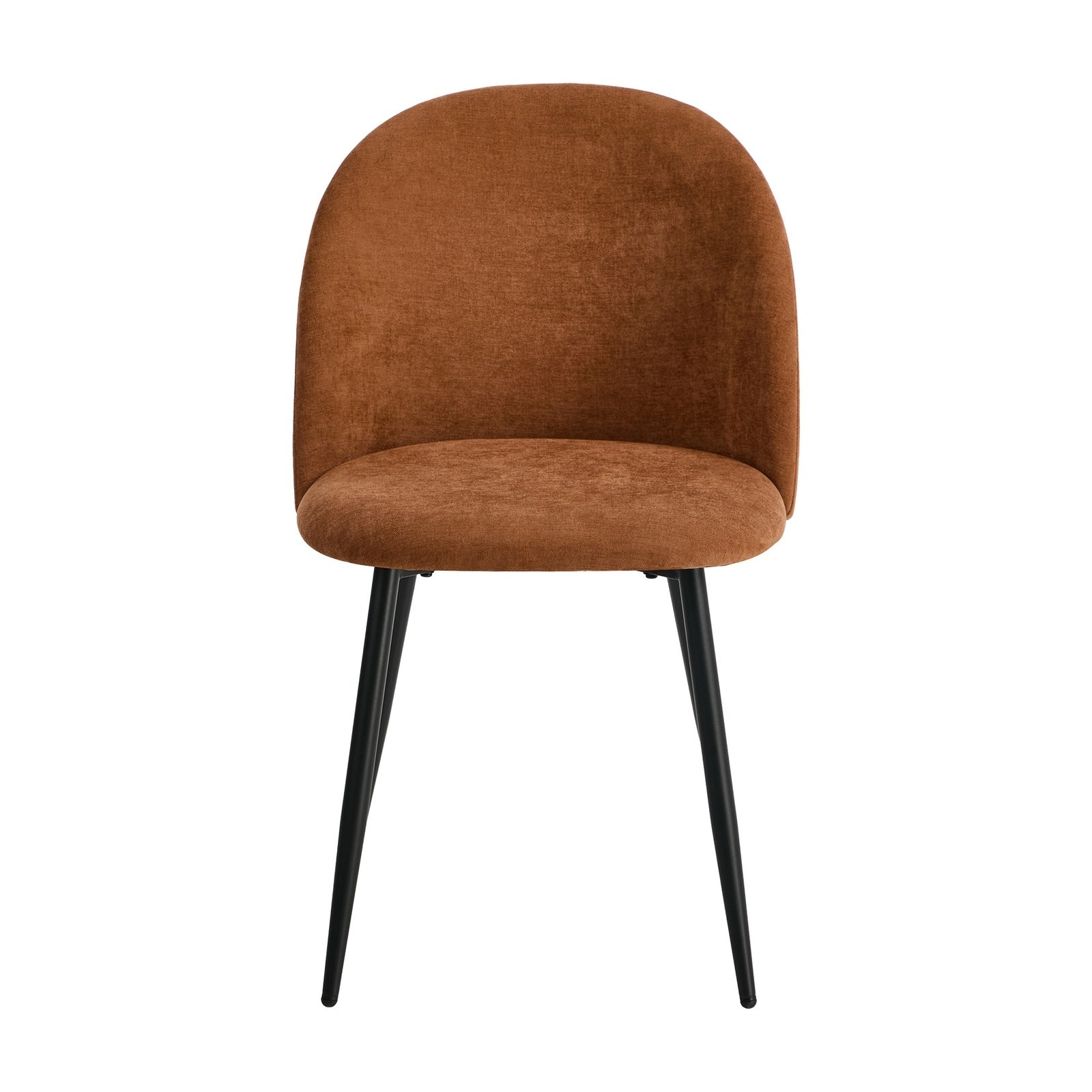 Oikiture 4x Dining Chairs Accent Chair Armchair Kitchen Upholstered Linen Orange - Sunyee