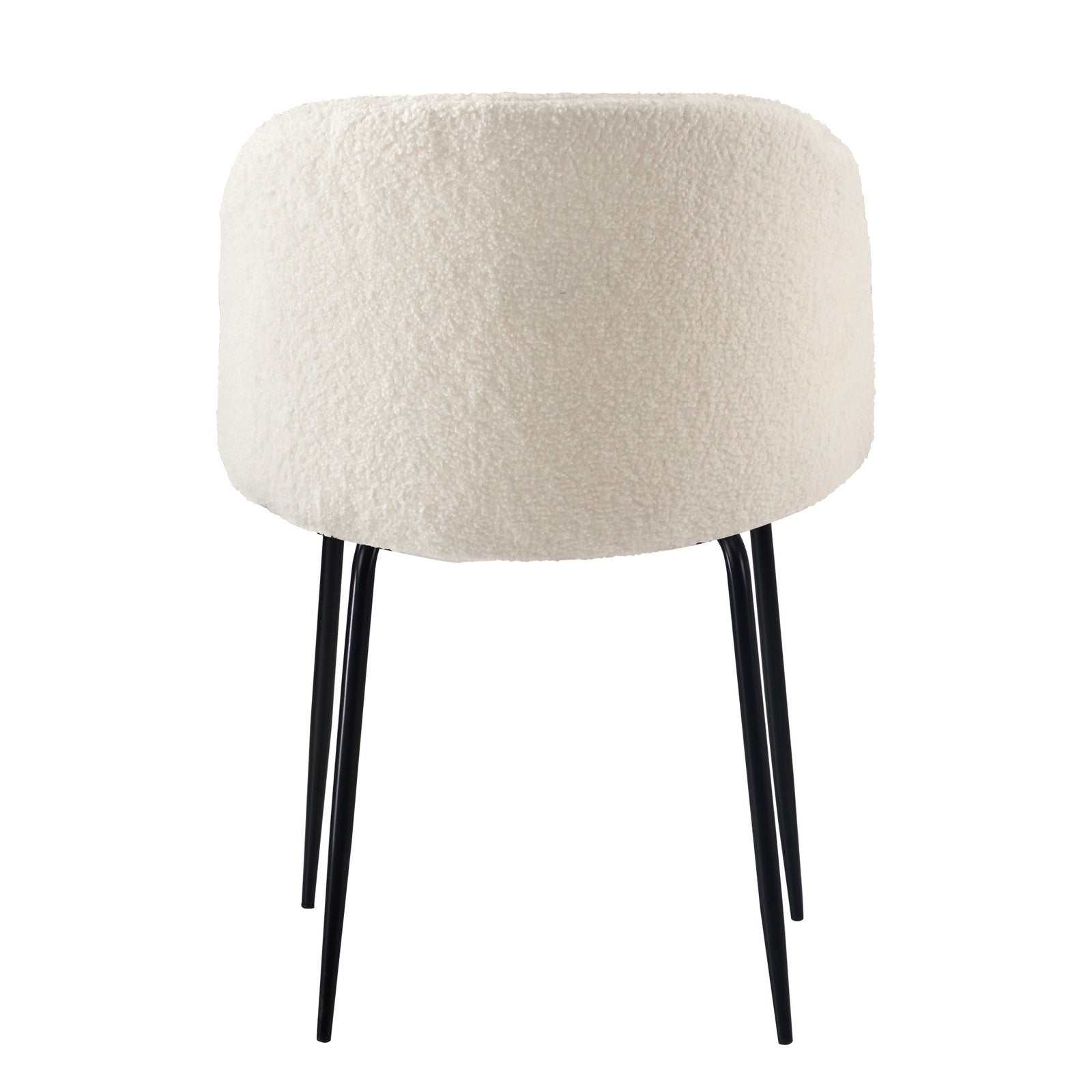 Oikiture 8x Dining Chairs Accent Chair Armchair Kitchen Upholstered Sherpa White - Sunyee