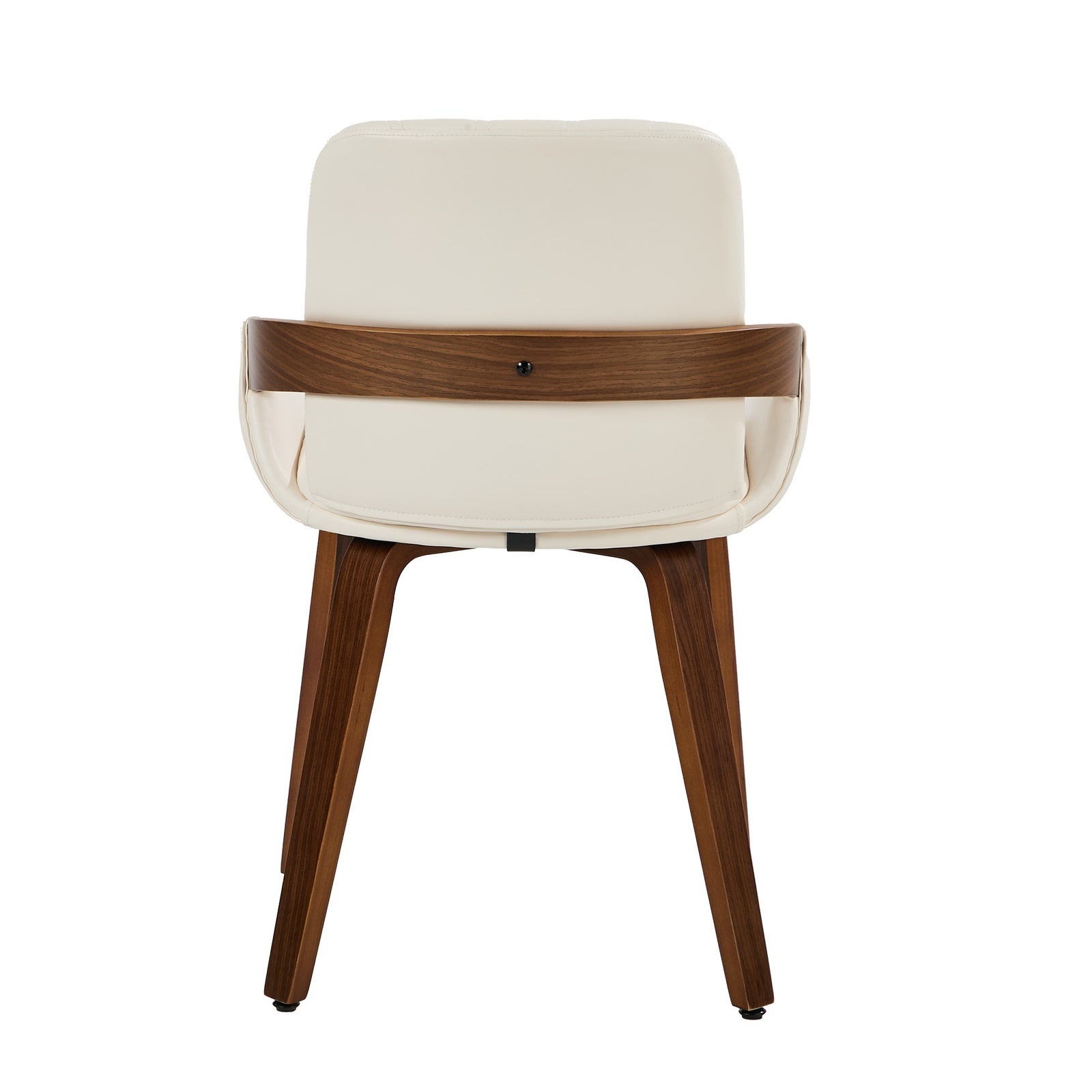 Oikiture 4x Dining Chairs PU Leather Kitchen Chairs Bentwood Armchair Beige