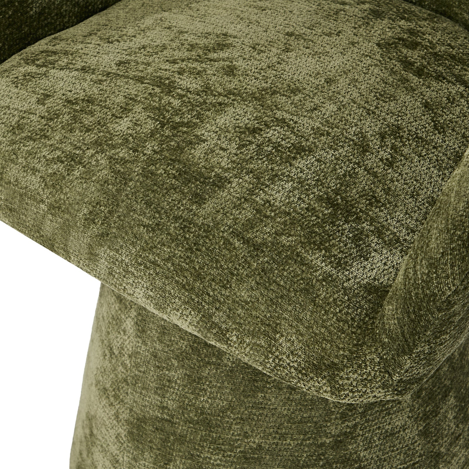 Oikiture 2x Dining Chair Swivel Armchair Lounge Accent Chairs Chenille Green - Sunyee