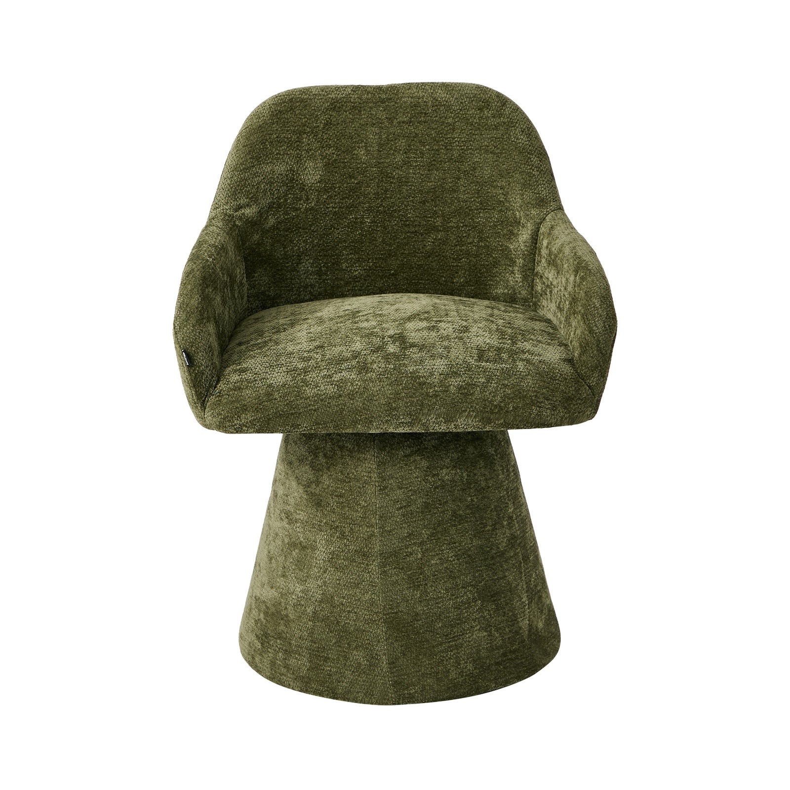 Oikiture 4x Dining Chair Swivel Armchair Lounge Accent Chairs Chenille Green - Sunyee