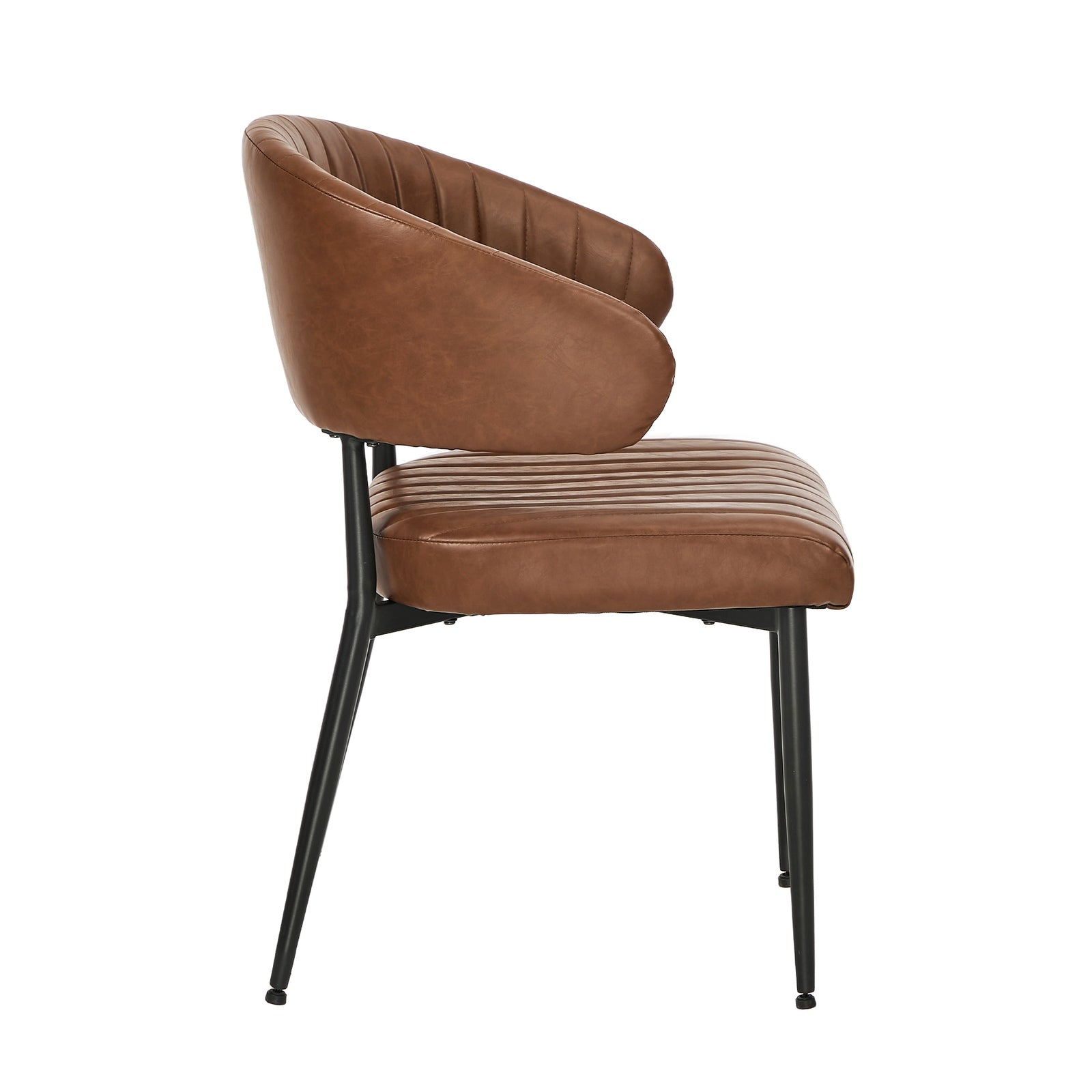 Oikiture 2x PU Leather Dining Chair Kitchen Padded Seat - Sunyee
