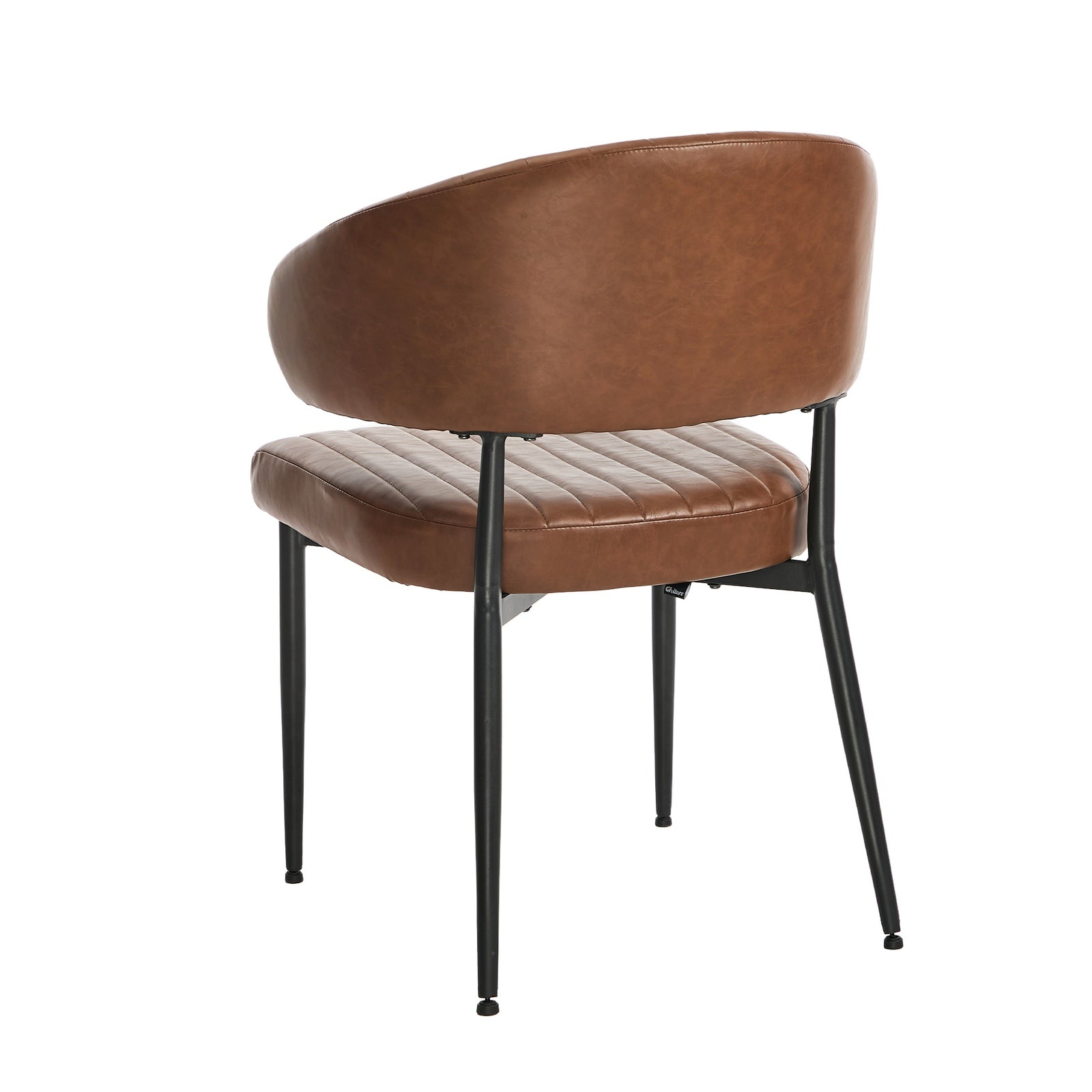 Oikiture 2x PU Leather Dining Chair Kitchen Padded Seat - Sunyee