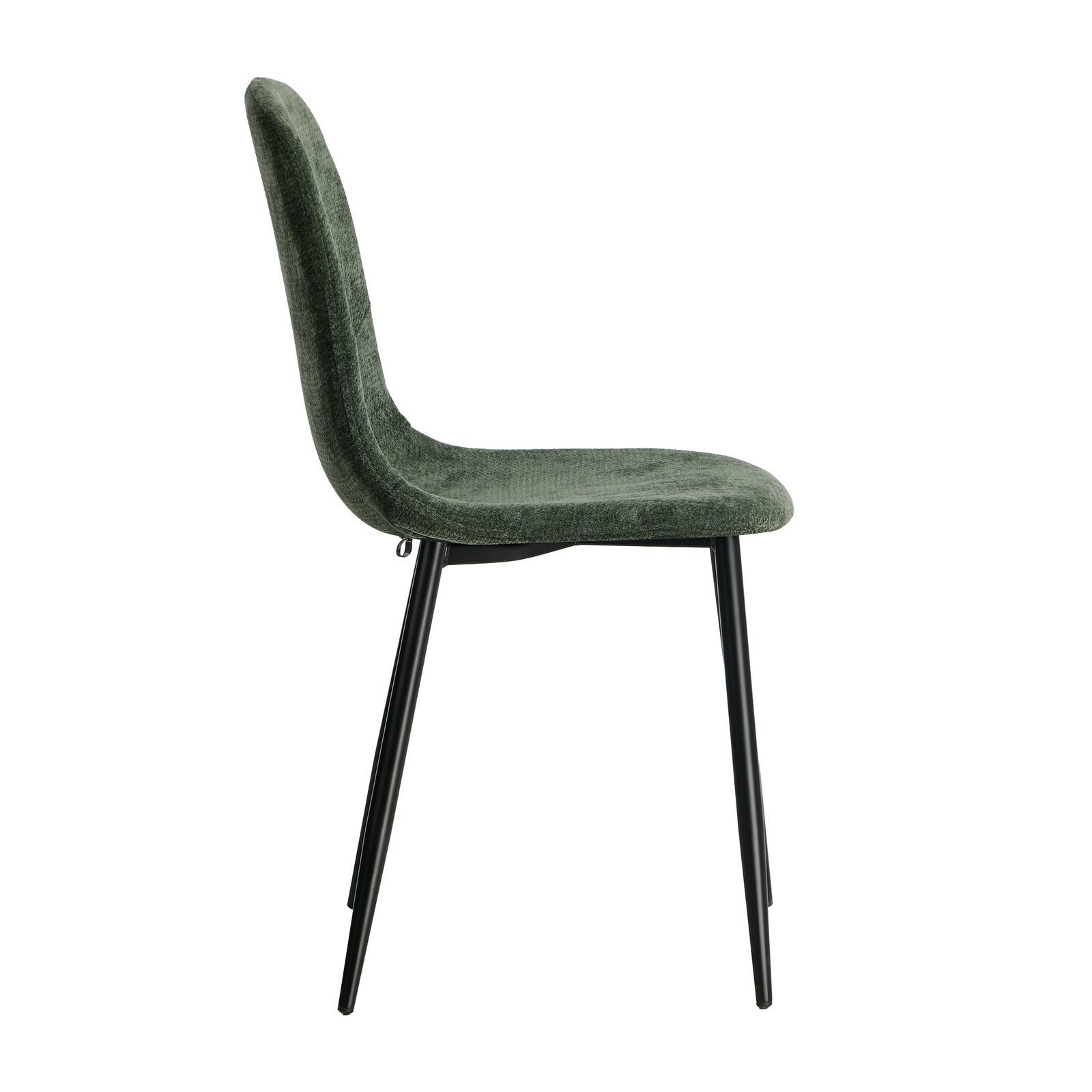 Oikiture 4x Dining Chairs Kitchen Accent Chair Lounge Room Chenille Green - Sunyee