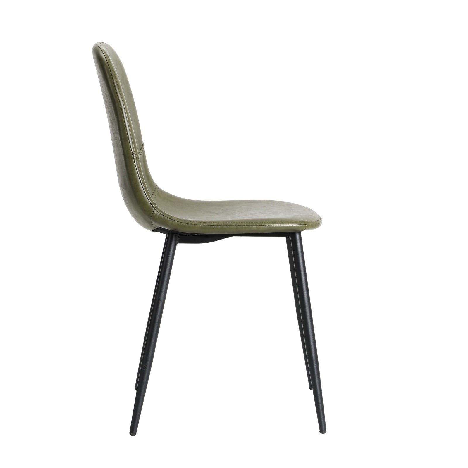 Oikiture Dining Chairs Kitchen Accent Chair Lounge Room PU Leather Green - Sunyee