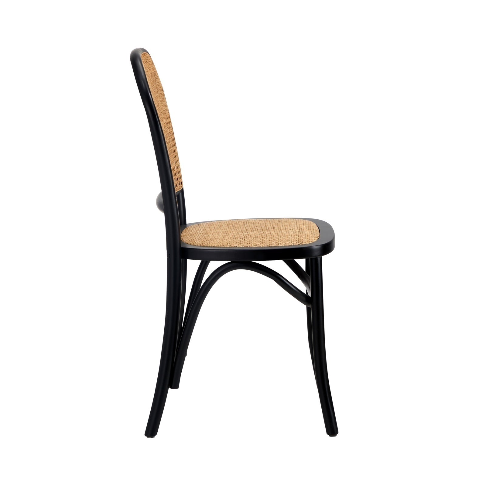Oikiture 2/4/6PCS Dining Chair Solid Wood & Ratan Seat 3 Style - Sunyee