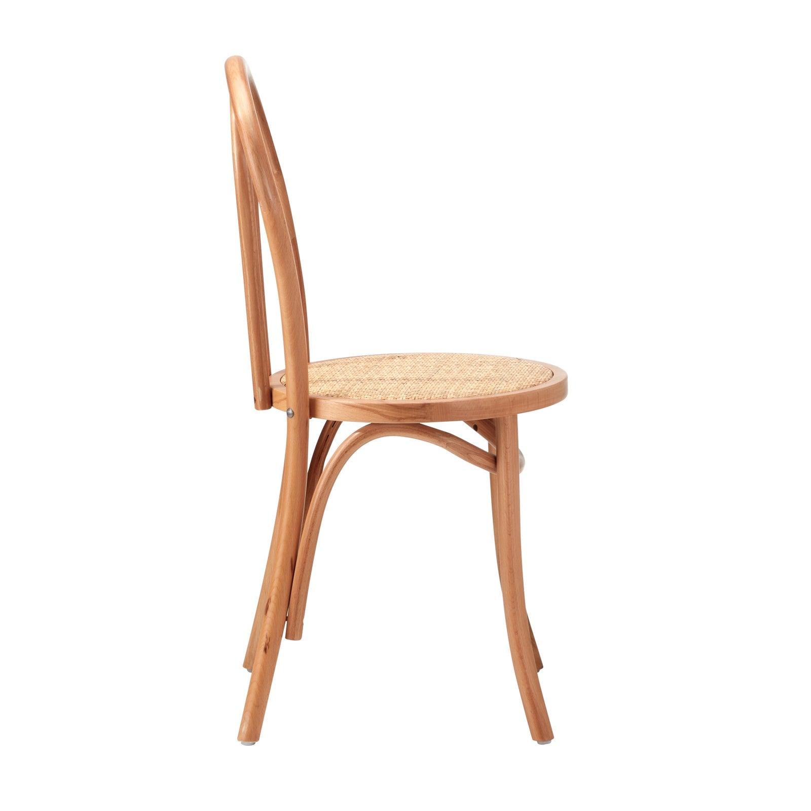 Oikiture 6x Dining Chair Solid Wooden Chairs Ratan Seat Natural - Sunyee