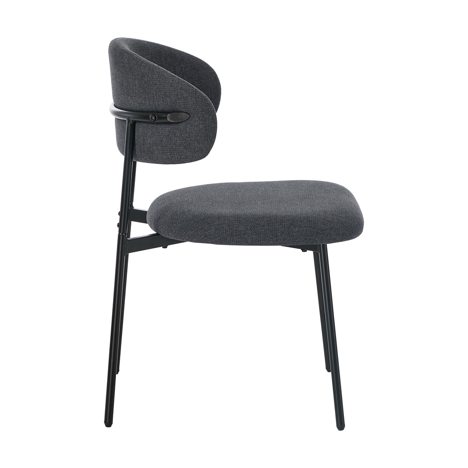 Oikiture 8x Dining Chairs Kitchen Lounge Seat Linen Fabric Accent Chair Grey - Sunyee