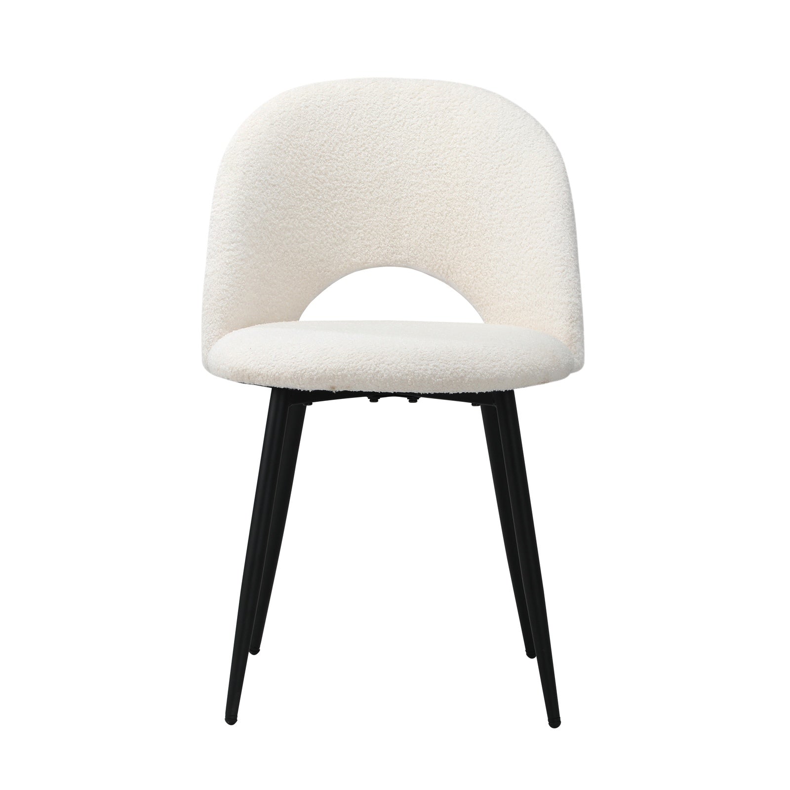 Oikiture 6PCS Dining Chairs Accent Chair Armchair Sherpa White - Sunyee