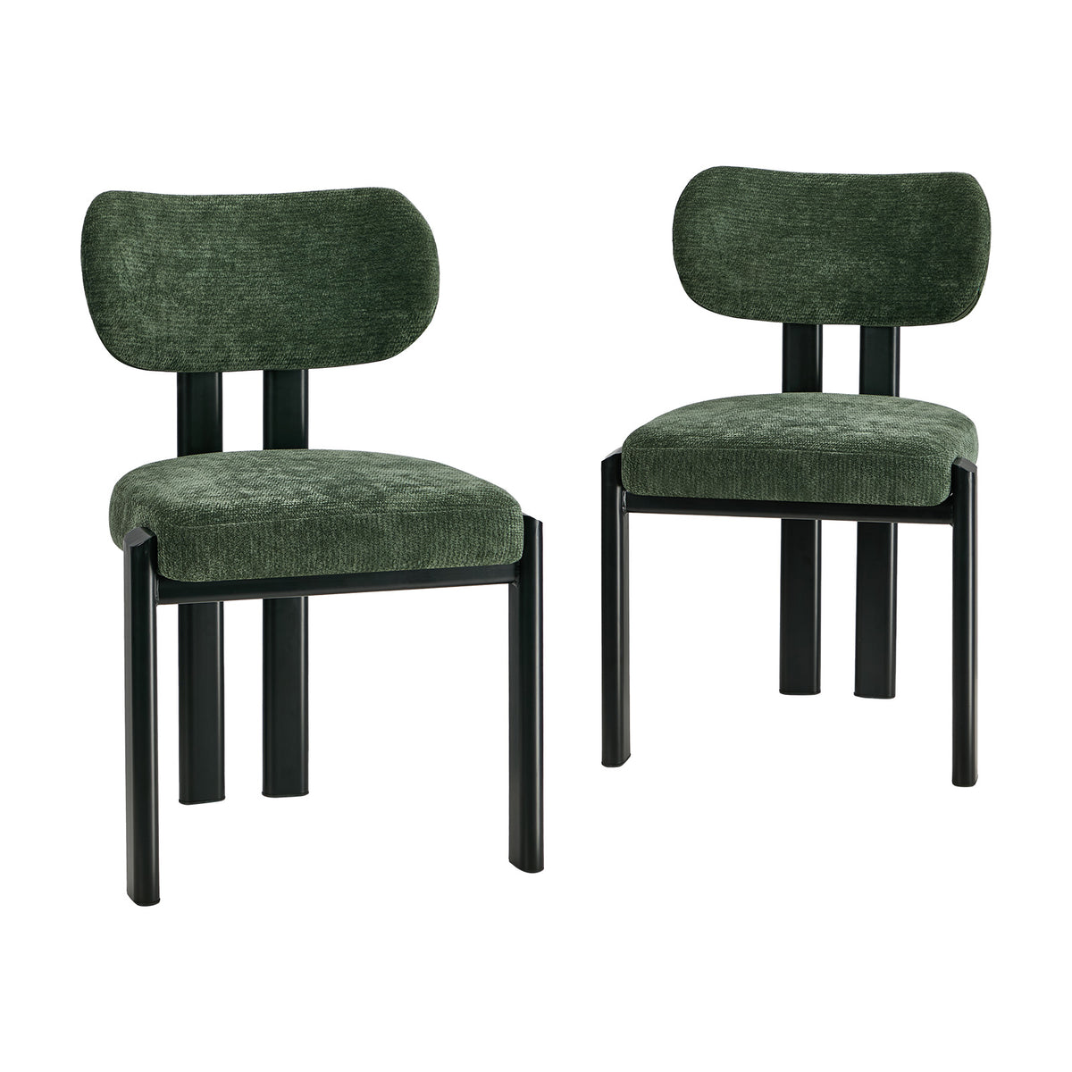 Oikiture Set of 2 Dining Chairs  Kitchen Seat Padded Accent Chair