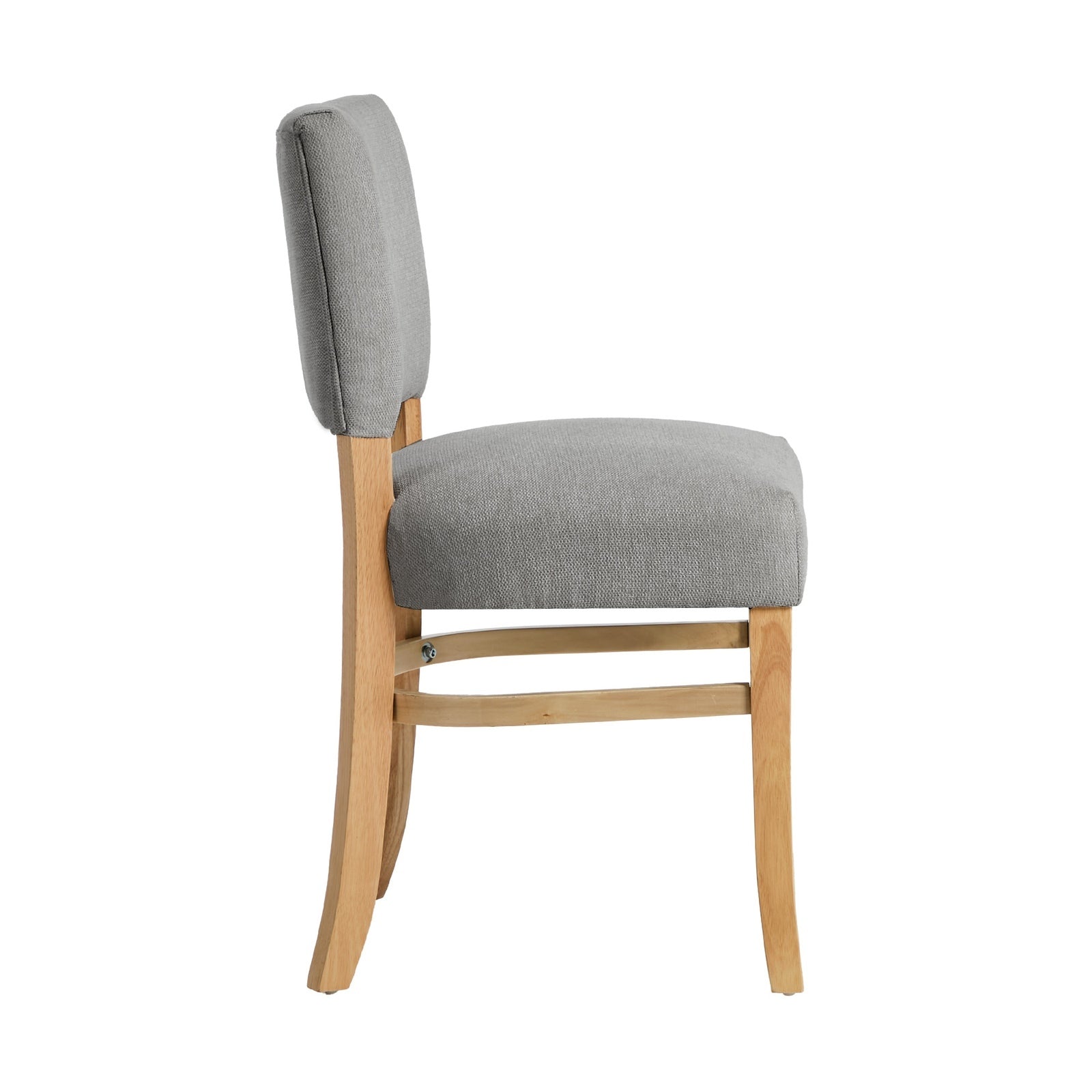 Oikiture 2x Dining Chairs Wooden Kitchen Seat Rubberwood Frame Accent Chair