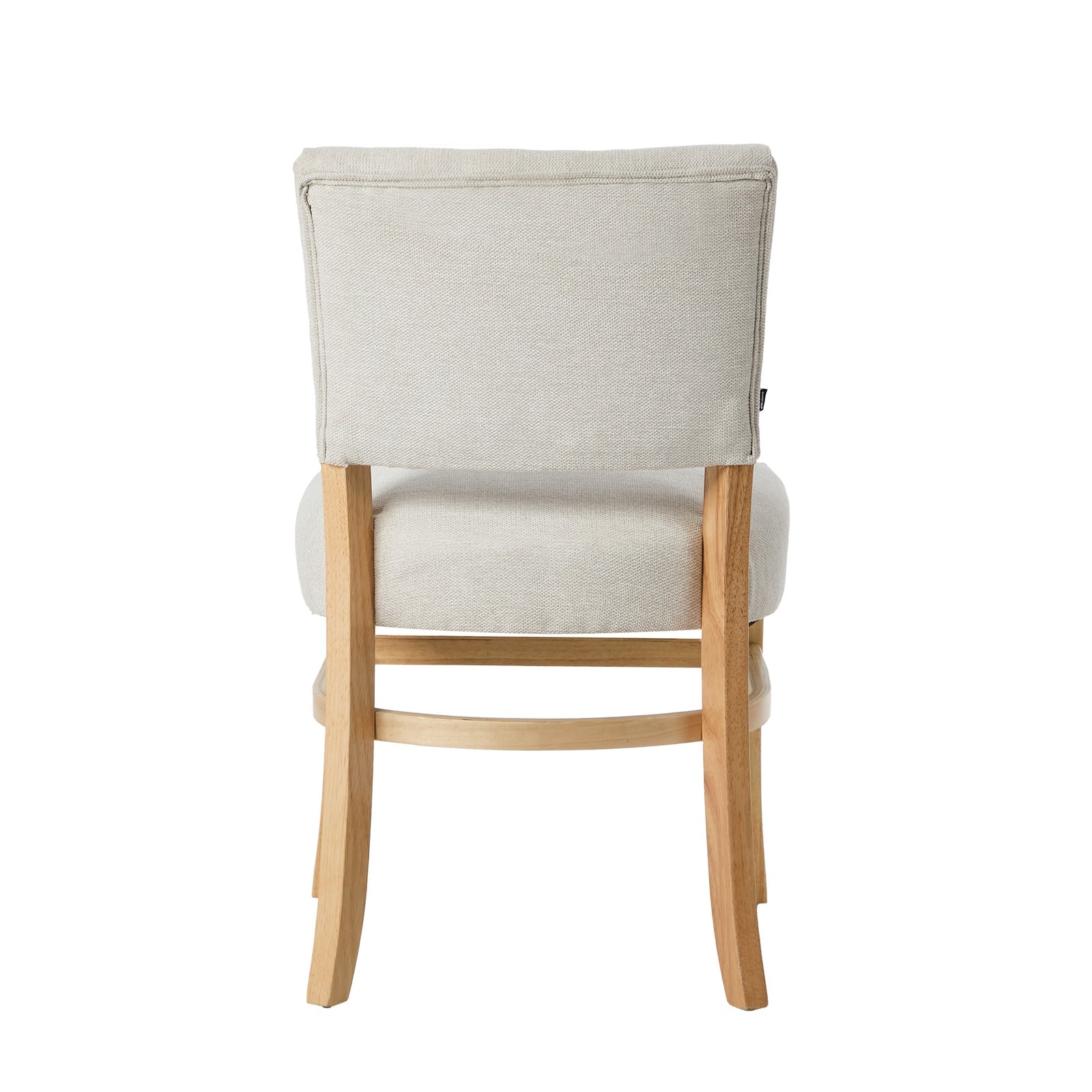 Oikiture 2x Dining Chairs Wooden Kitchen Seat Rubberwood Frame Accent Chair