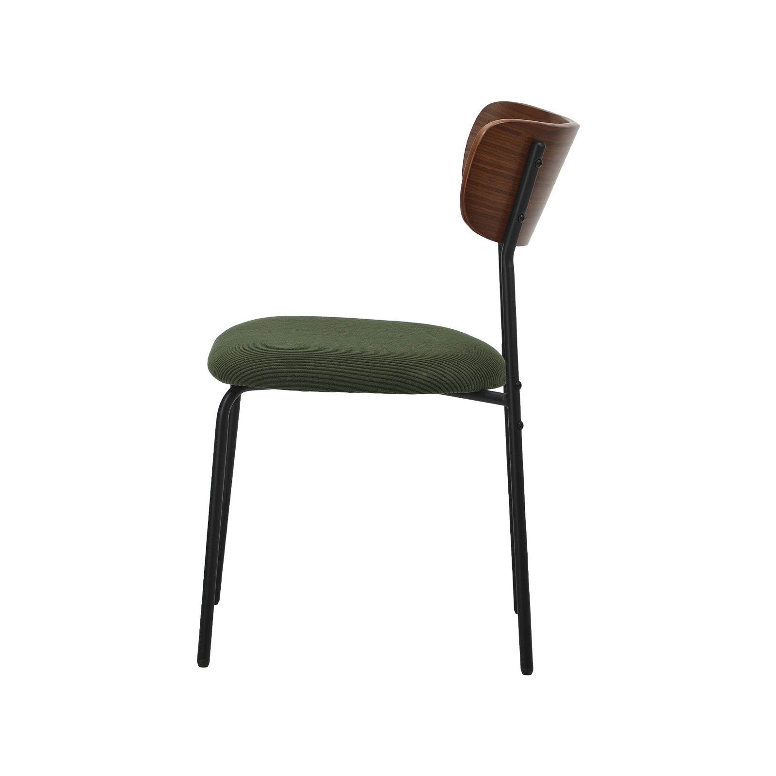 Oikiture 2PCS Dining Chairs Kitchen Chair Padded Lounge Seat Sherpa Green