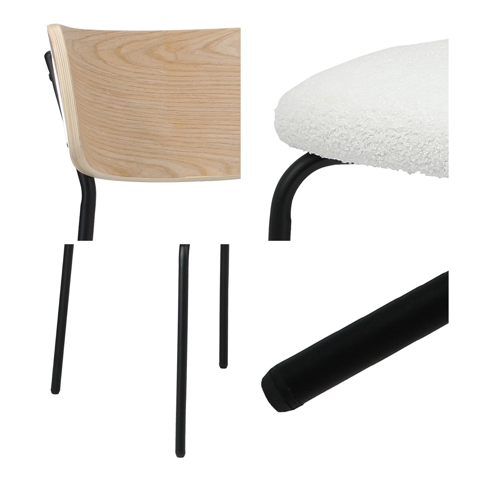 Oikiture 2PCS Dining Chairs Kitchen Chair Padded Lounge Seat - Sunyee