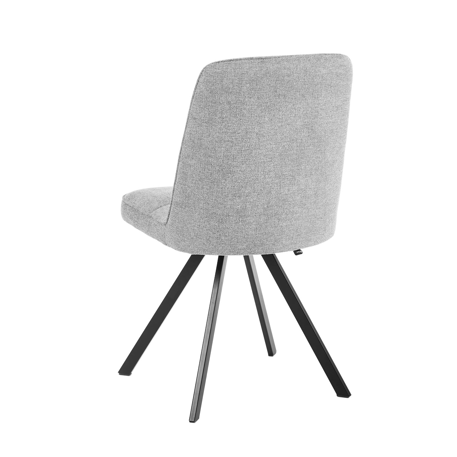 Oikiture 2x Dining Chair Kitchen Seat Linen Fabric Accent Chair Grey - Sunyee