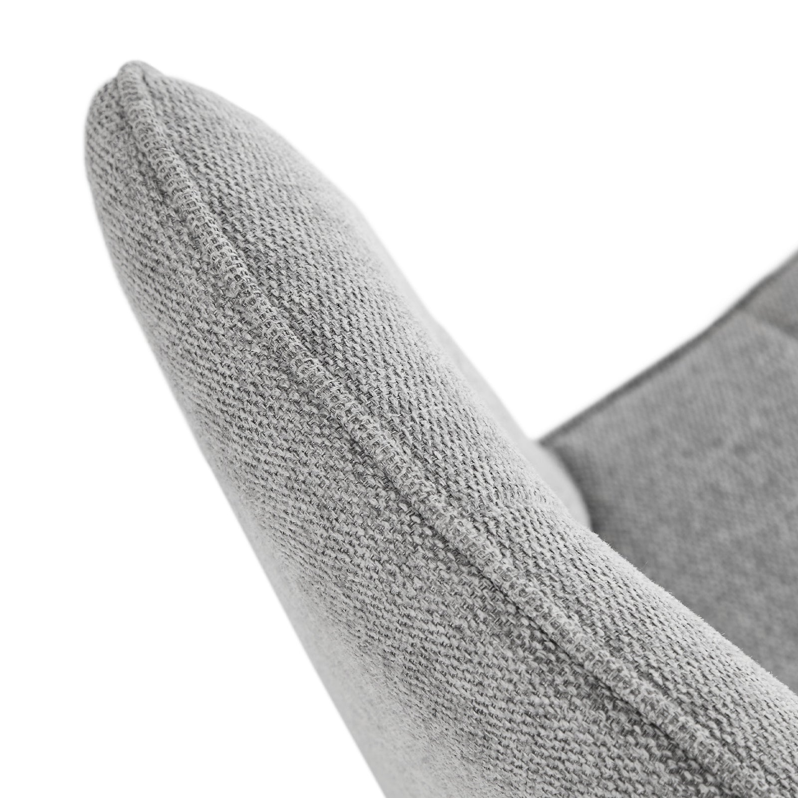 Oikiture 8x Dining Chair Kitchen Seat Linen Fabric Accent Chair Grey