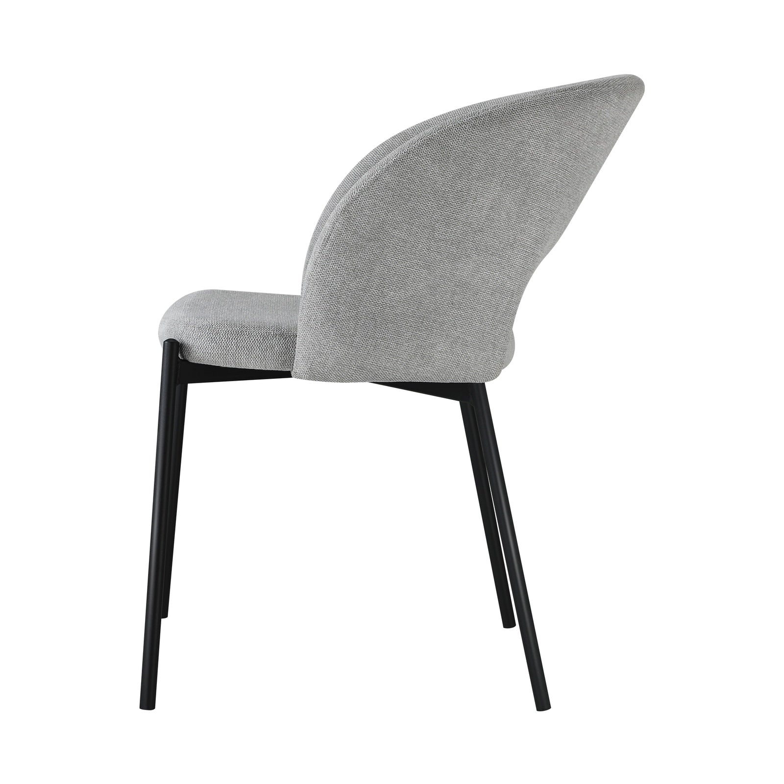 Oikiture 2x Armchair Dining Chair Accent Chairs Tub Armchairs Fabric Grey&Black - Sunyee