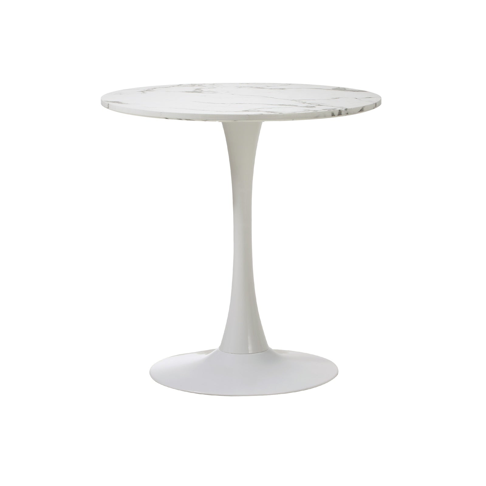 Oikiture 60cm Round Dining Table with 2x Dining Chairs Sherpa Gold&White - Sunyee