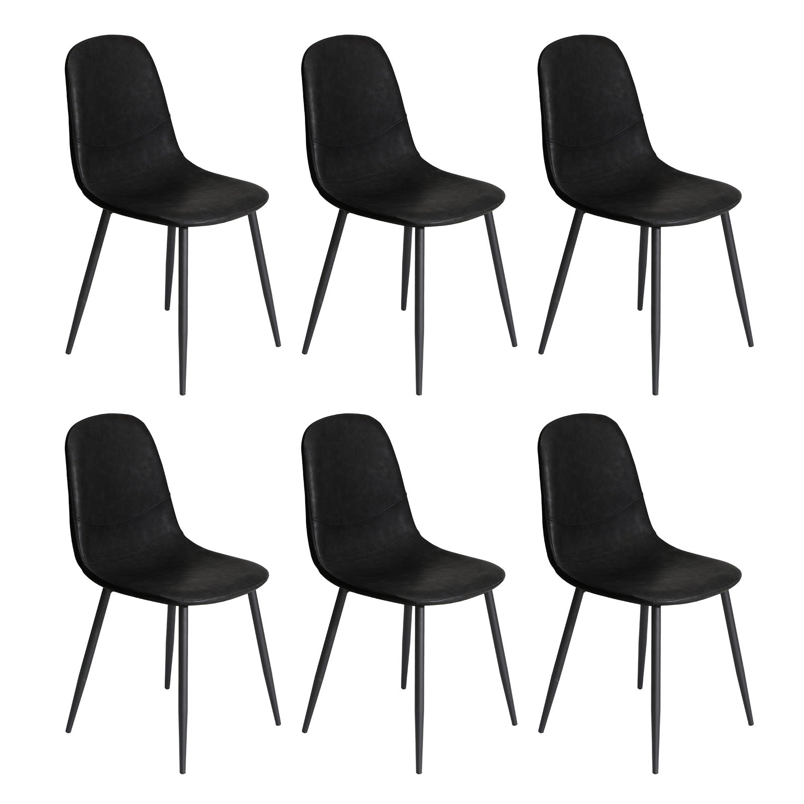 Oikiture 1.4m Rectangular Dining Table and Chairs 6-Seater Kitchen Furniture Set - Sunyee