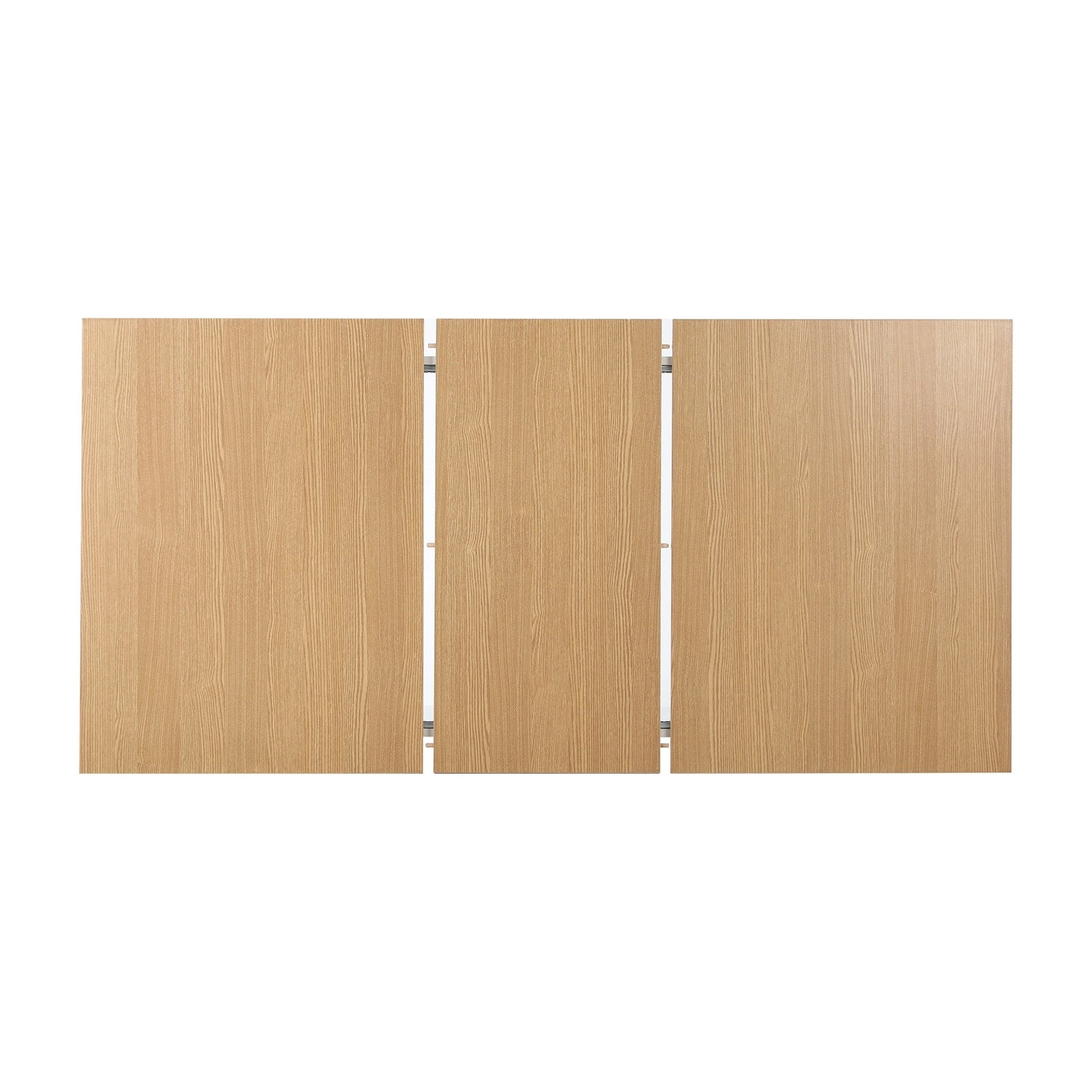 Oikiture 160cm Extendable Dining Table with 6PCS Dining Chairs Crossback Black - Sunyee