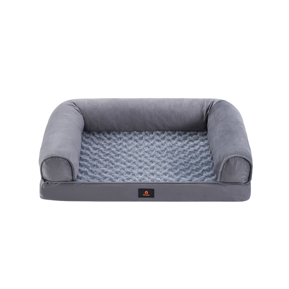 Petzly Dog Bed Memory Foam Calming Bed Orthopedic Pet Sofa Washable M/L/XL/XXL - Sunyee