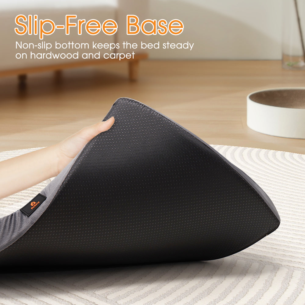 Petzly Dog Bed Memory Foam Calming Bed Orthopedic Pet Sofa Washable M/L/XL/XXL - Sunyee